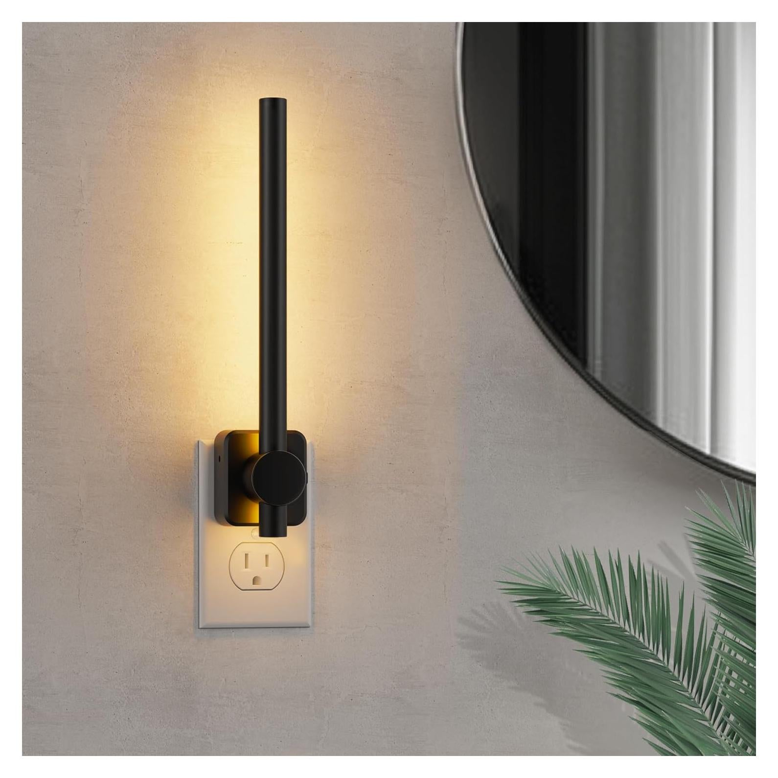 Luz Nocturna LED Regulable L LOHAS 2W 200LM Negra 3000K