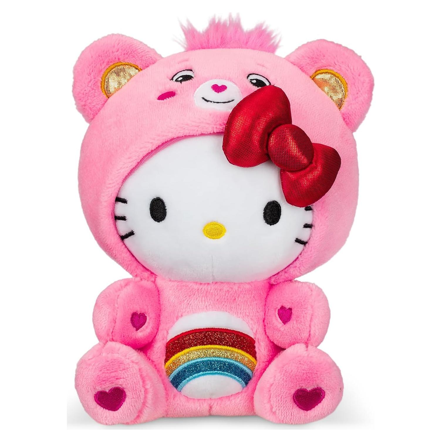Peluche Hello Kitty Cheer Bear 20 cm - Suave y Abrazable