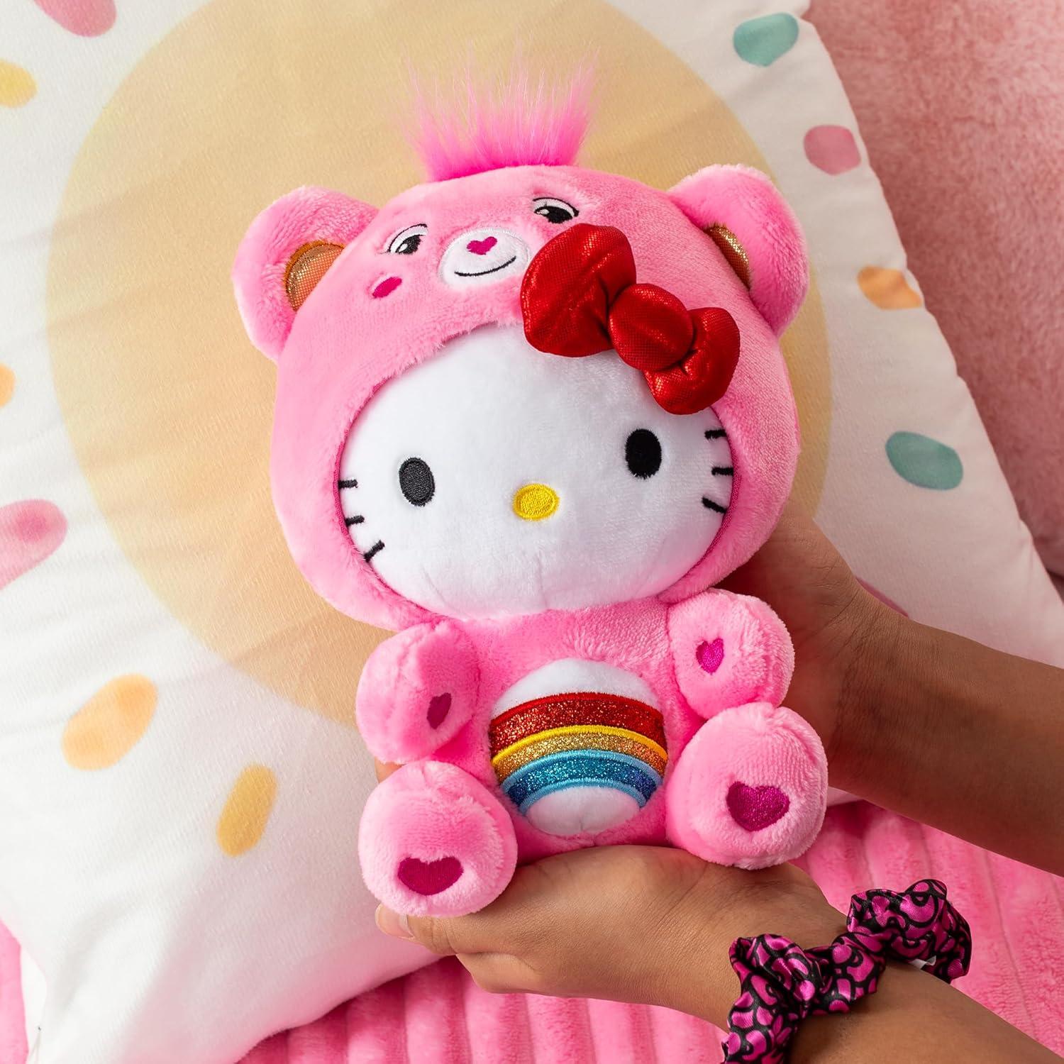 Peluche Hello Kitty Cheer Bear 20 cm - Suave y Abrazable
