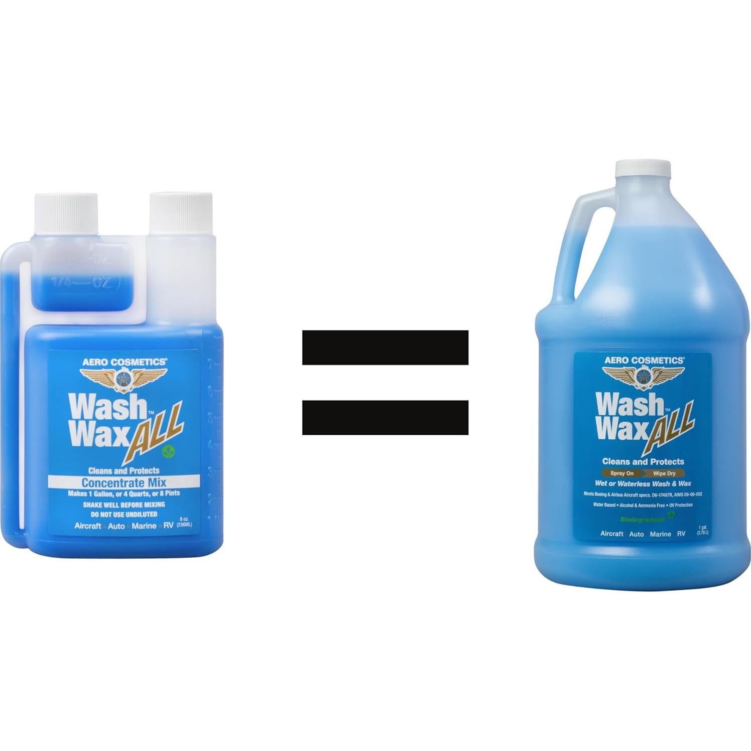 Cera de Lavado Aero Cosmetics 8oz Concentrado - 1 Galón