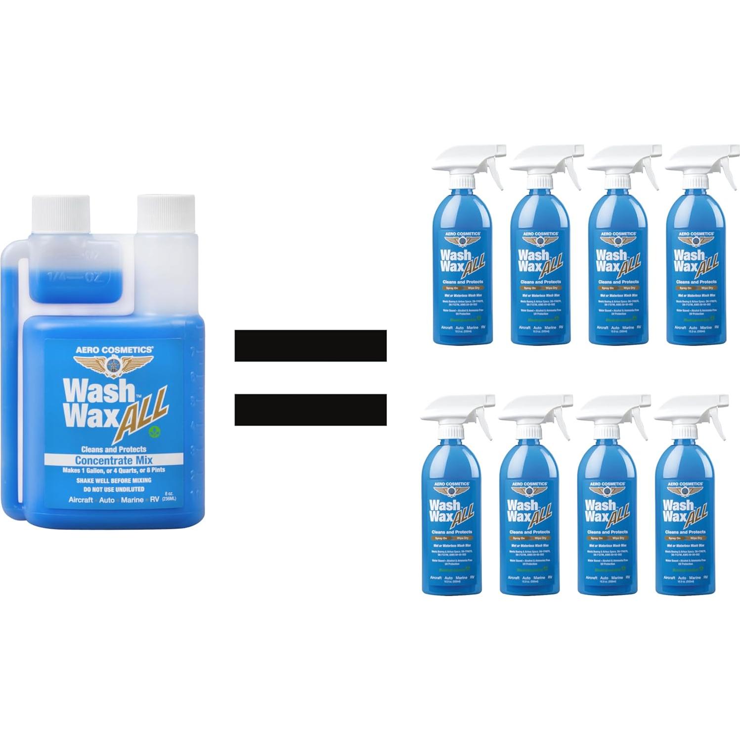 Cera de Lavado Aero Cosmetics 8oz Concentrado - 1 Galón