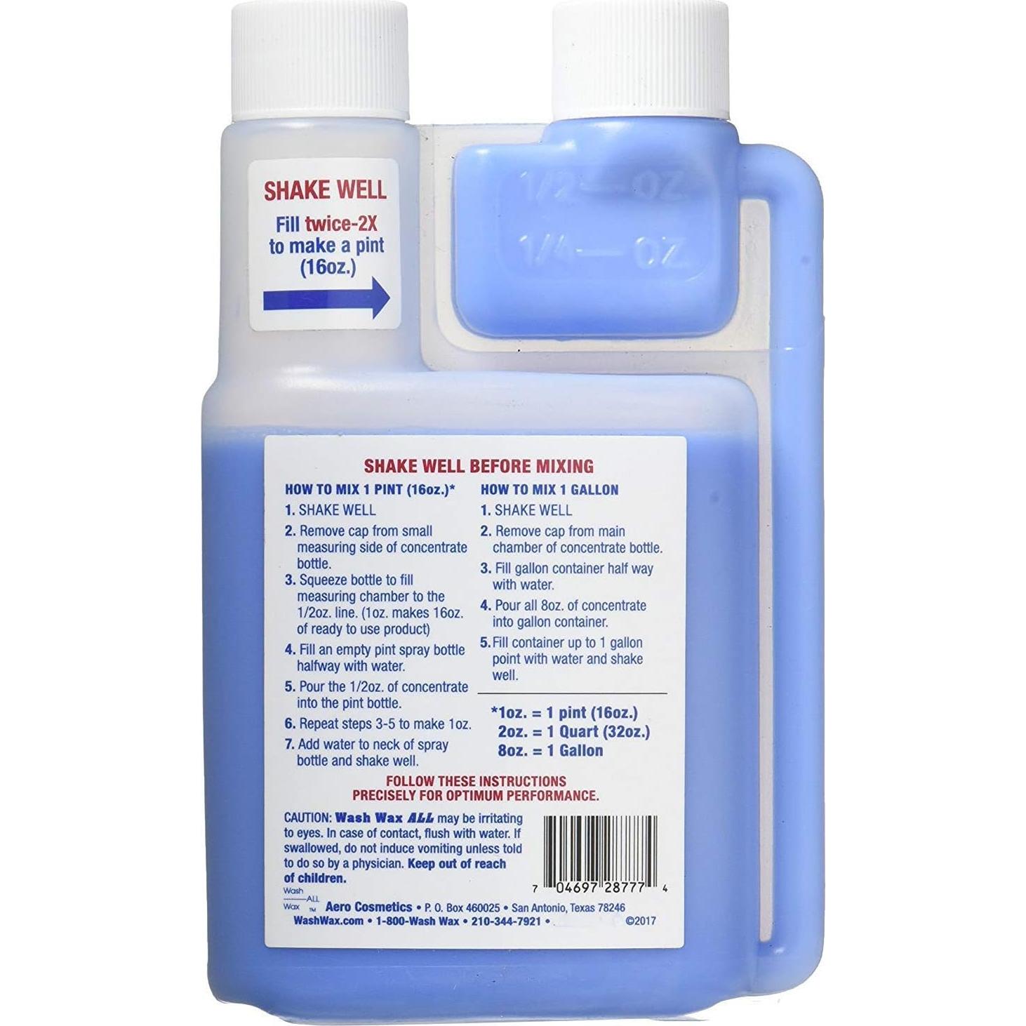 Cera de Lavado Aero Cosmetics 8oz Concentrado - 1 Galón