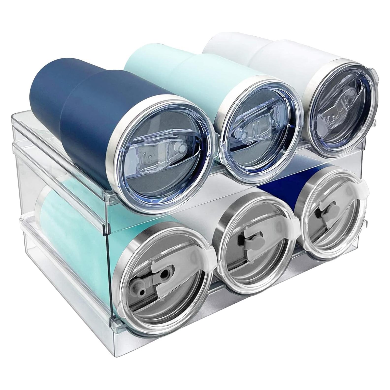 Organizador de Botellas de Agua Spaclear - 6 Botellas, Apilable