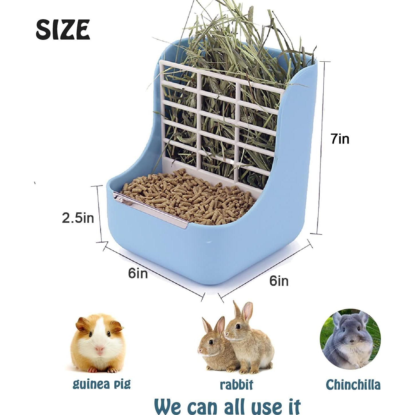 Comedero y Botella de Agua HERCOCCI Grande Azul 500ml