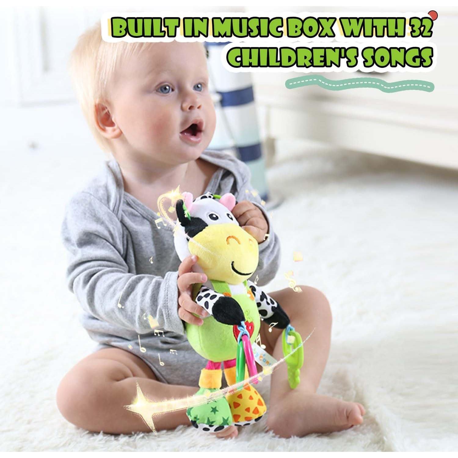 Juguete Musical Mordedor LUKCOZMO Vaca 3D para Bebés