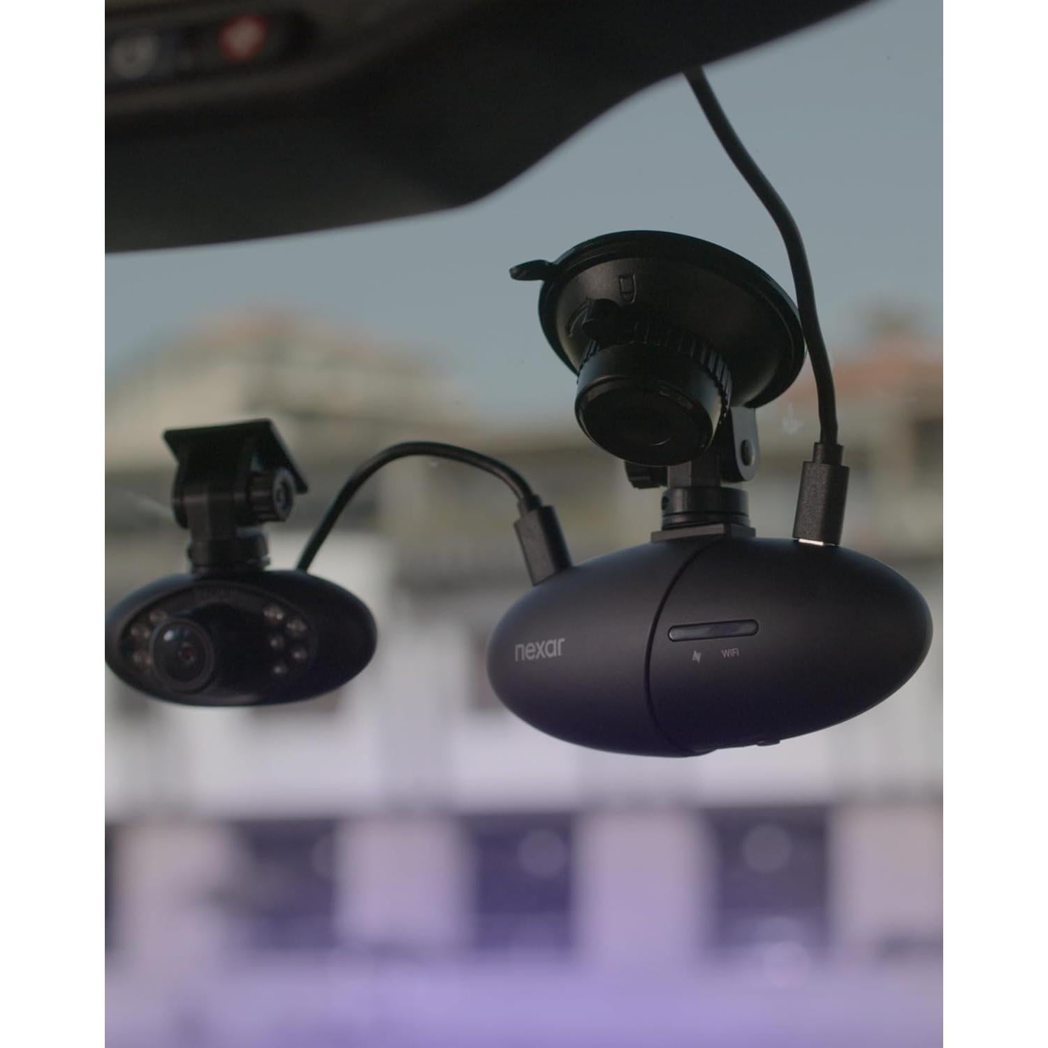 Cámara de tablero dual Nexar Pro 1080p FHD con visión nocturna