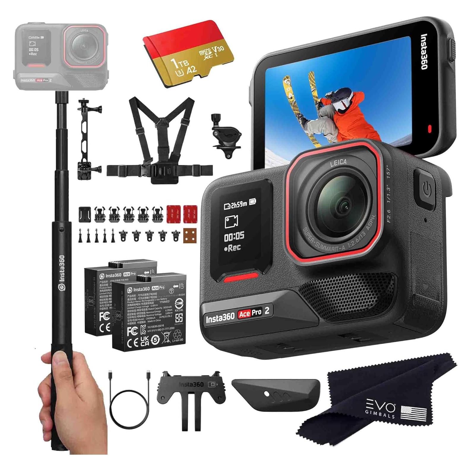 Cámara de Acción Insta360 Ace Pro 2 8K Impermeable 1TB