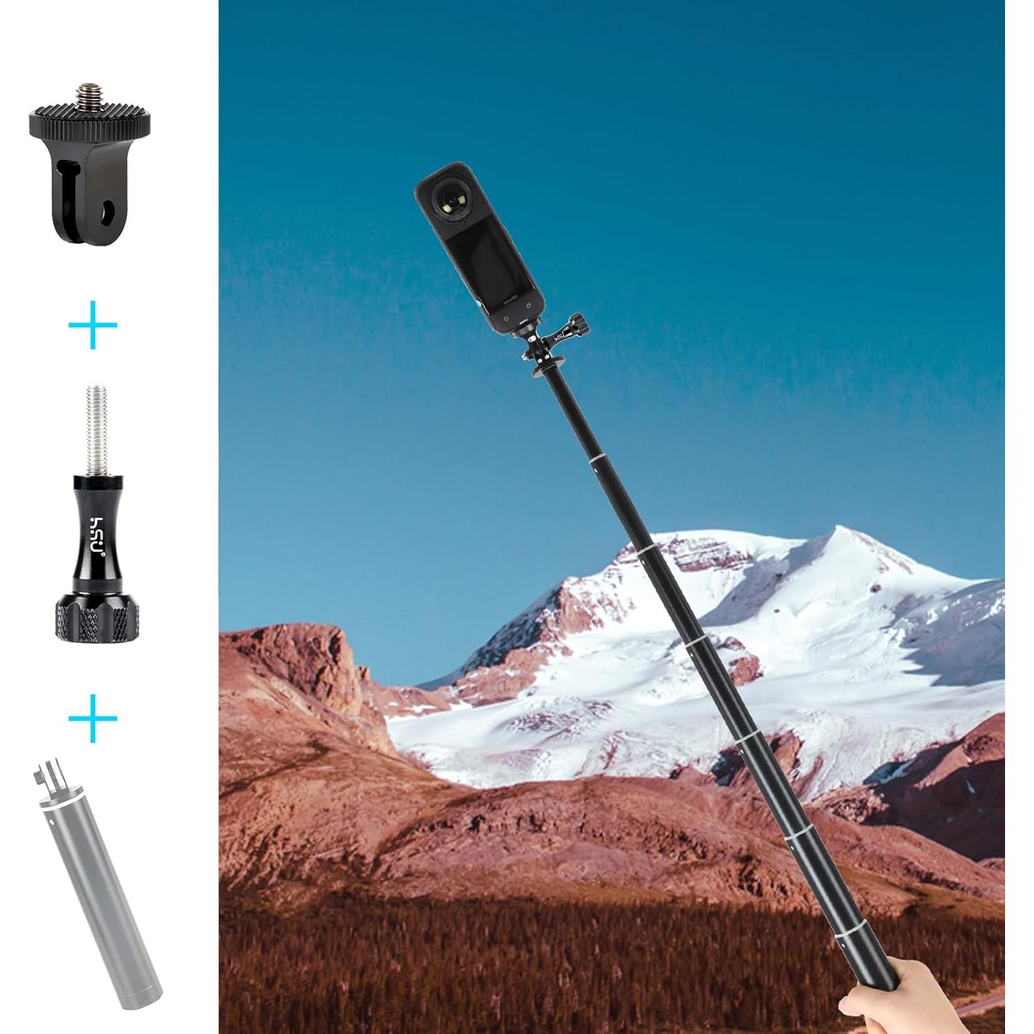 Adaptador de Montaje de Trípode HSU 1/4"-20 Aluminio Negro