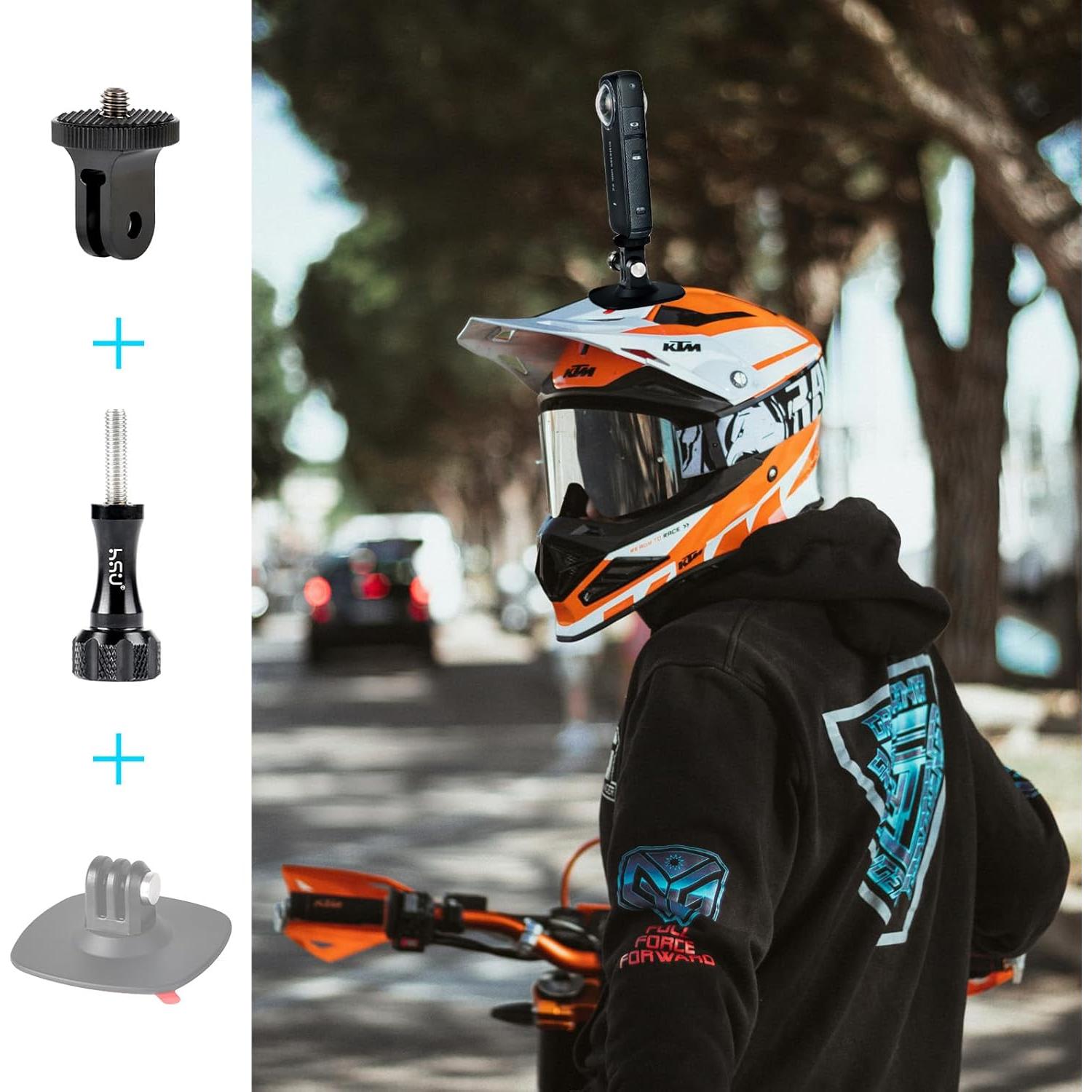 Adaptador de Montaje de Trípode HSU 1/4"-20 Aluminio Negro