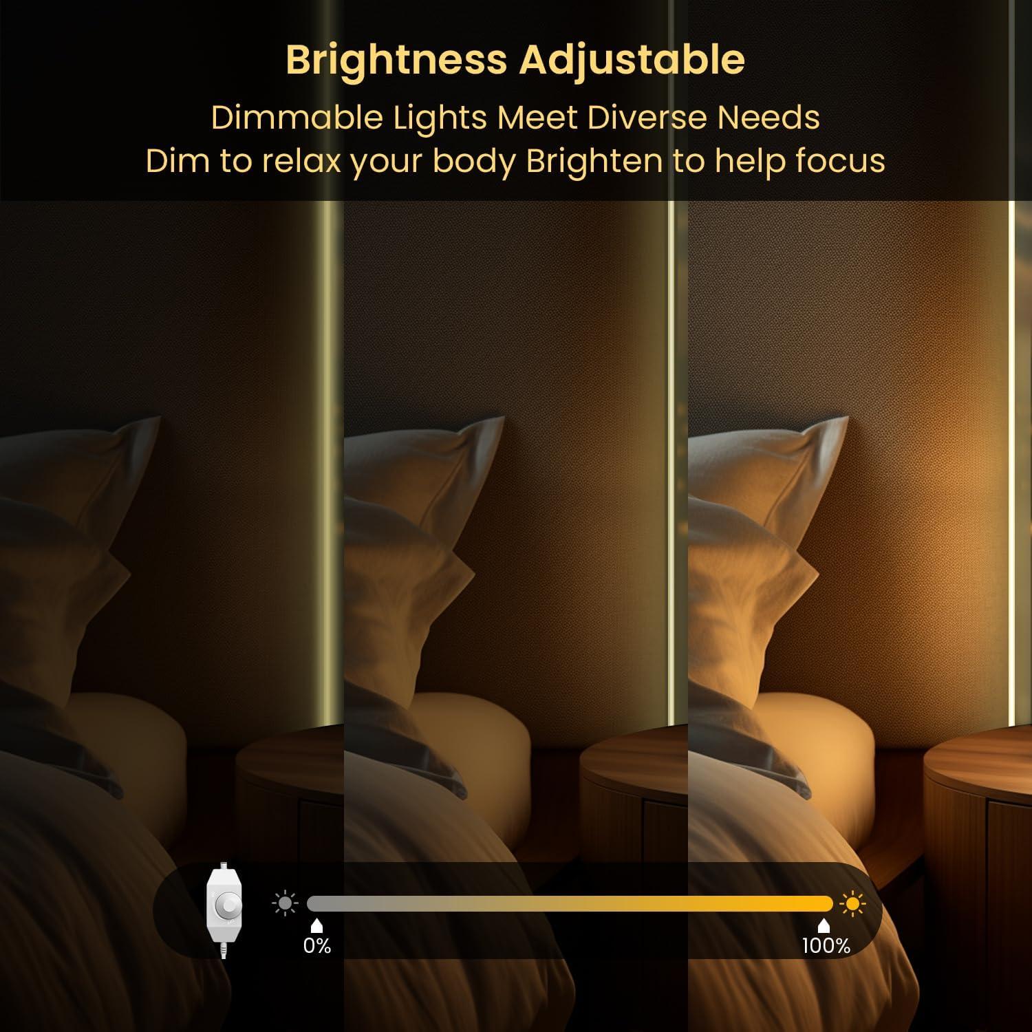 Tira de luz LED de neón 5m NoeiiT 2700K blanco cálido IP67