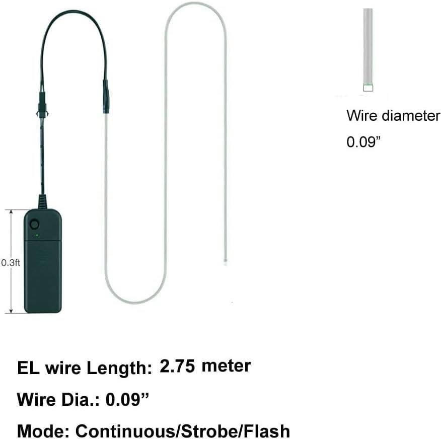 Cable EL MaxLax 2.75m Rojo con Reducción de Ruido 5-Pack