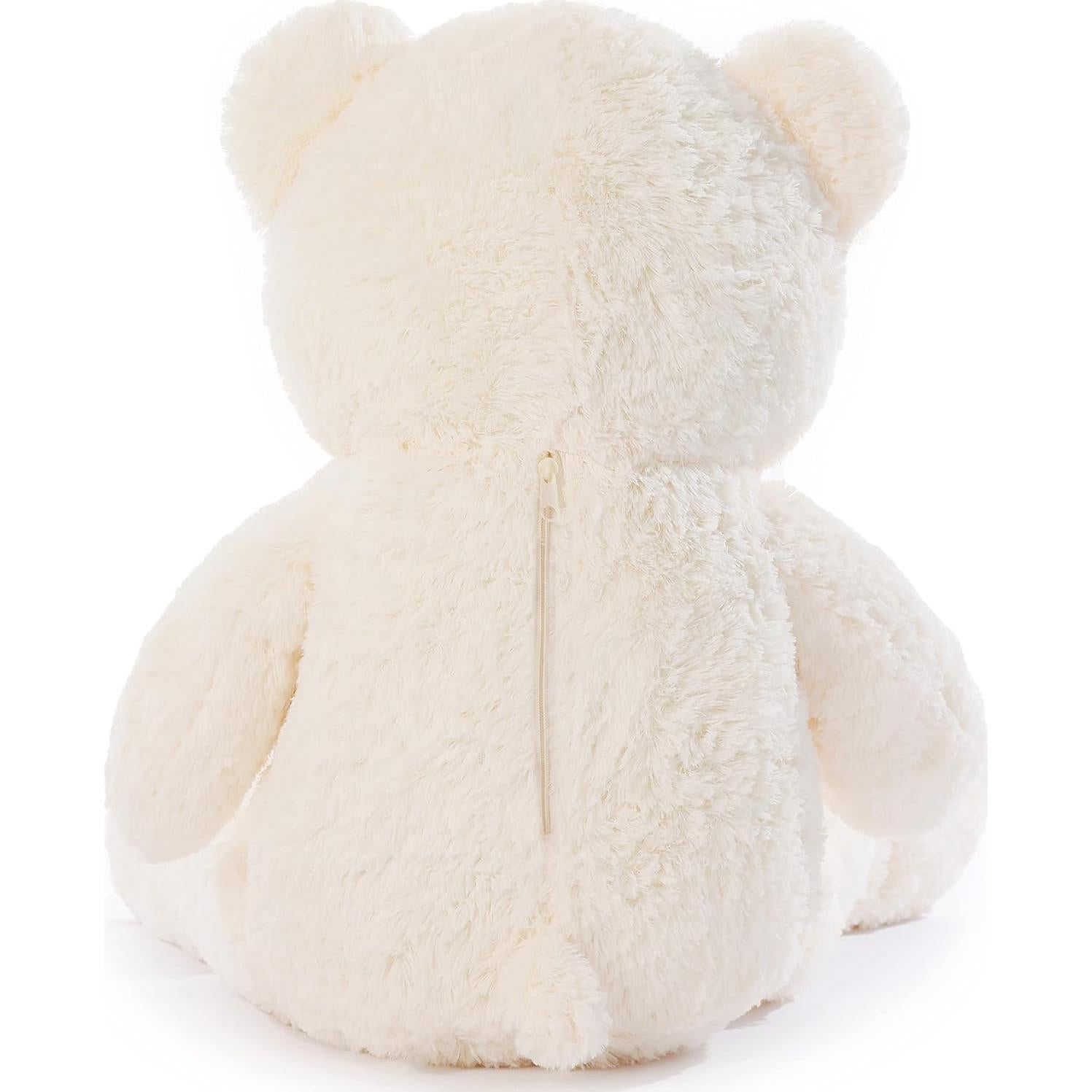 Oso de Peluche Gigante Poutmac 119 cm Blanco Suave