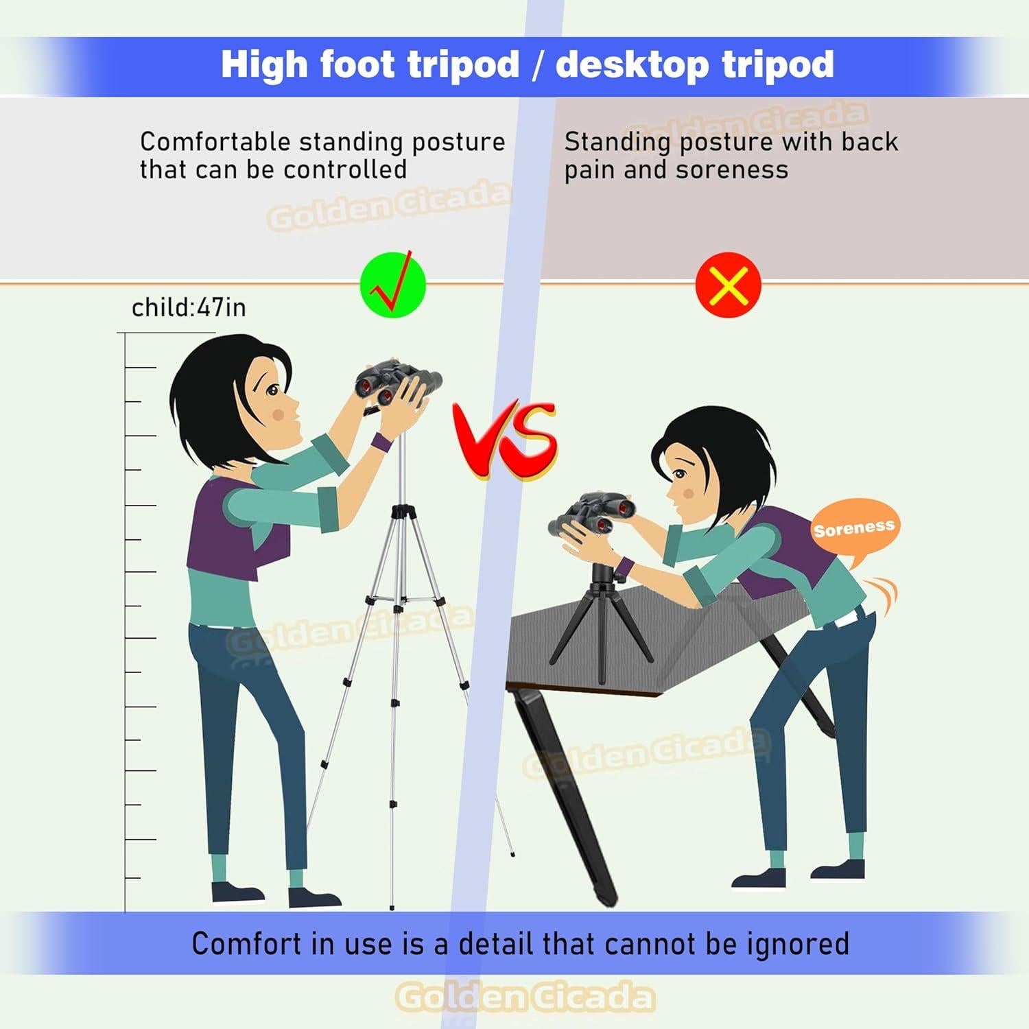 iPhone Tripod (40 inch Extension) with Phone Clip - Suitable for Cameras, telescopes, iPhone Live Streaming, projectors, 0.7 pounds, Children's mini Tripod, Equipment Weighing Approximately 2 pounds