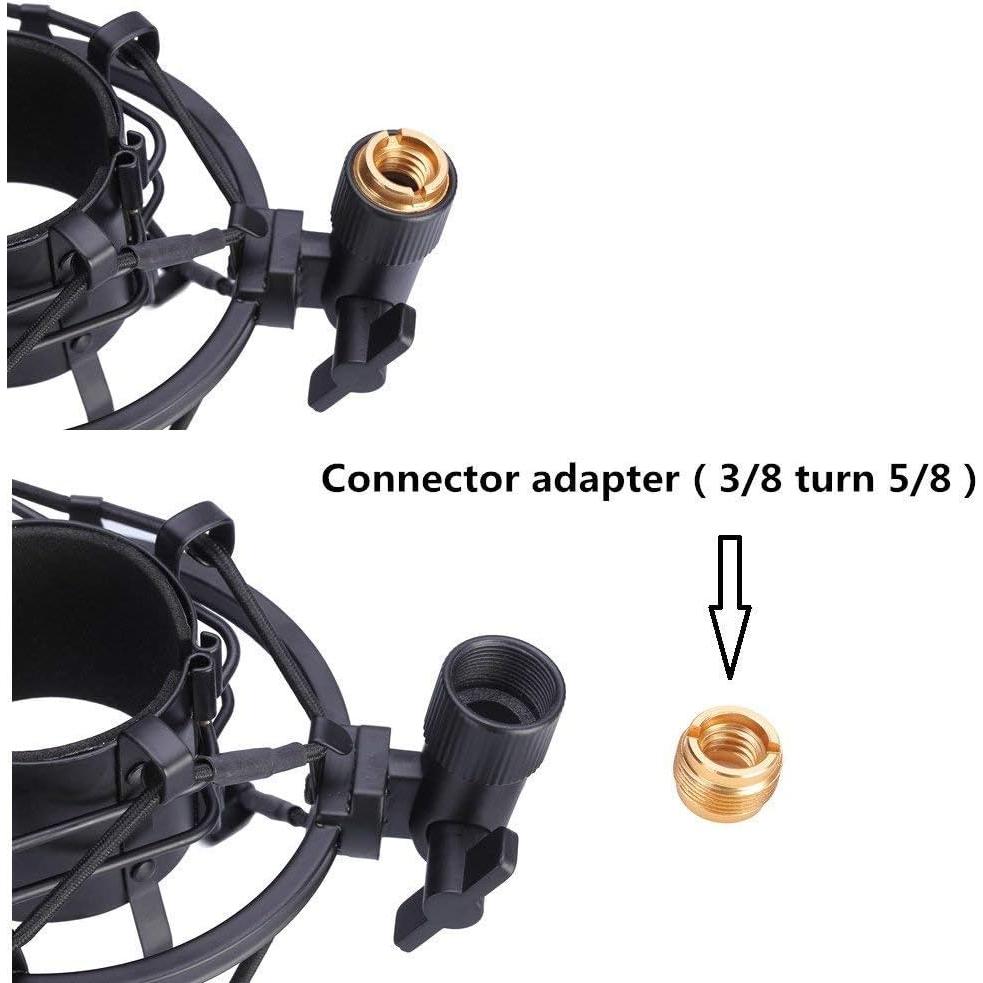 Soporte de choque y filtro anti-pop para micrófono 46-51mm