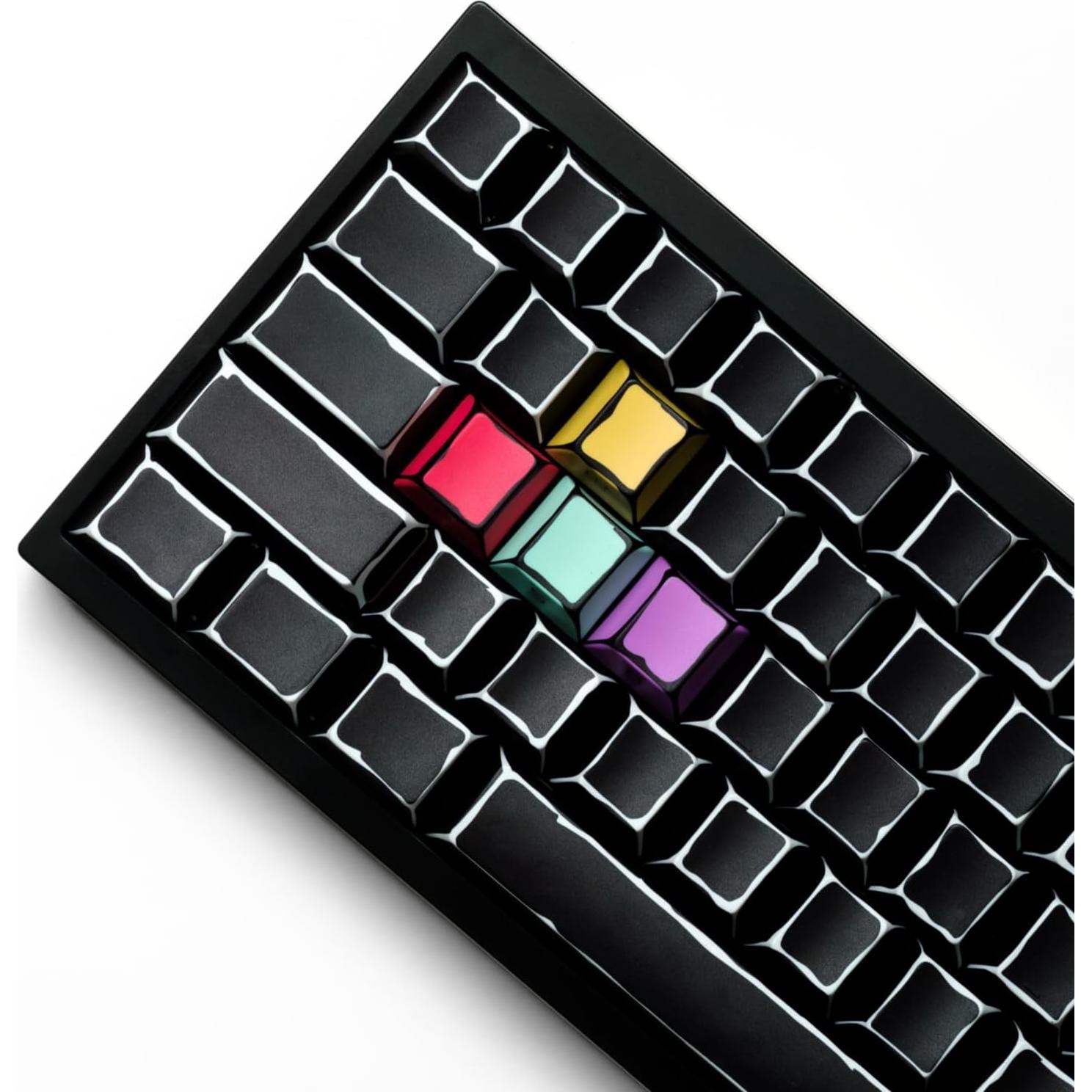 Teclas PBT Negras Graffiti Manga 129 Teclas Cherry MX