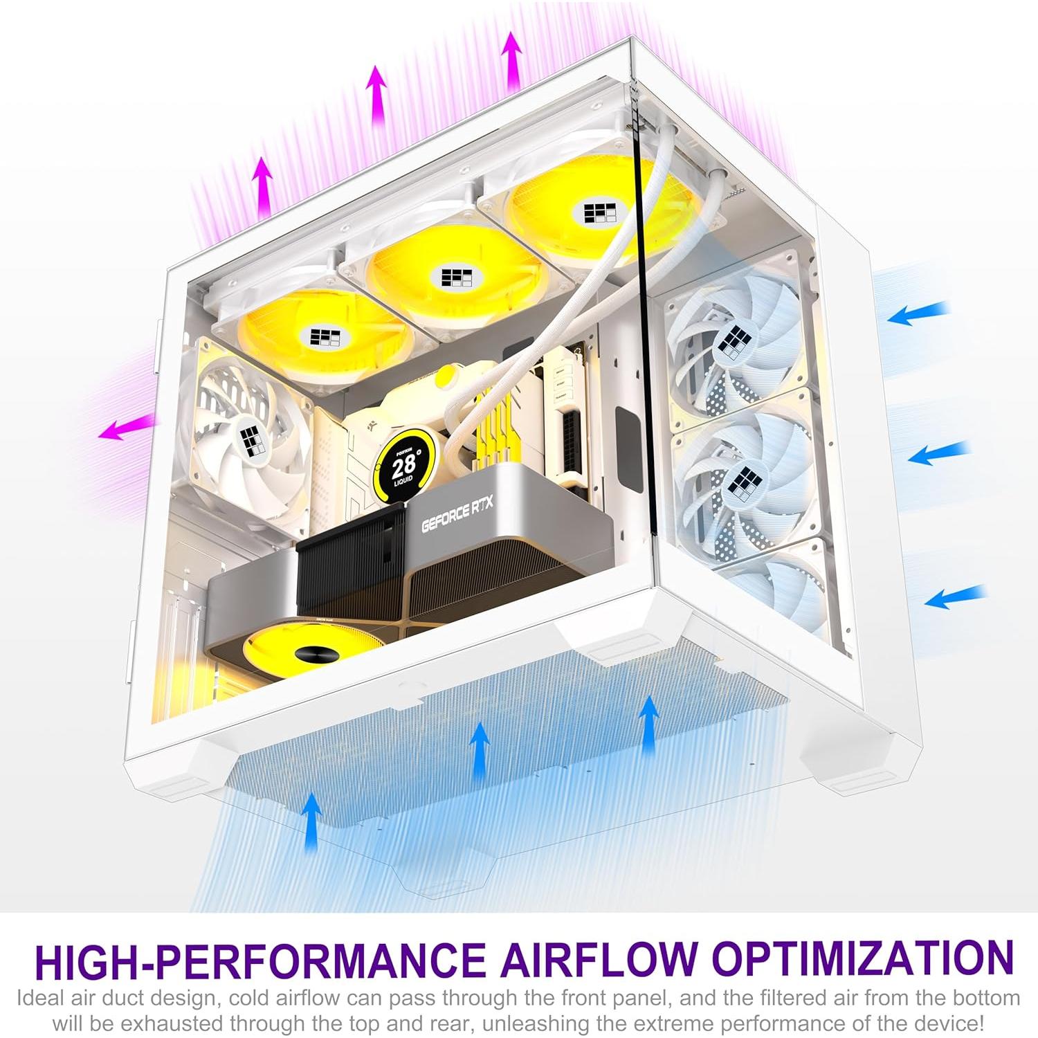 Caja de PC FOIFKIN F300 ATX Mid-Tower Cristal 270° Tipo-C