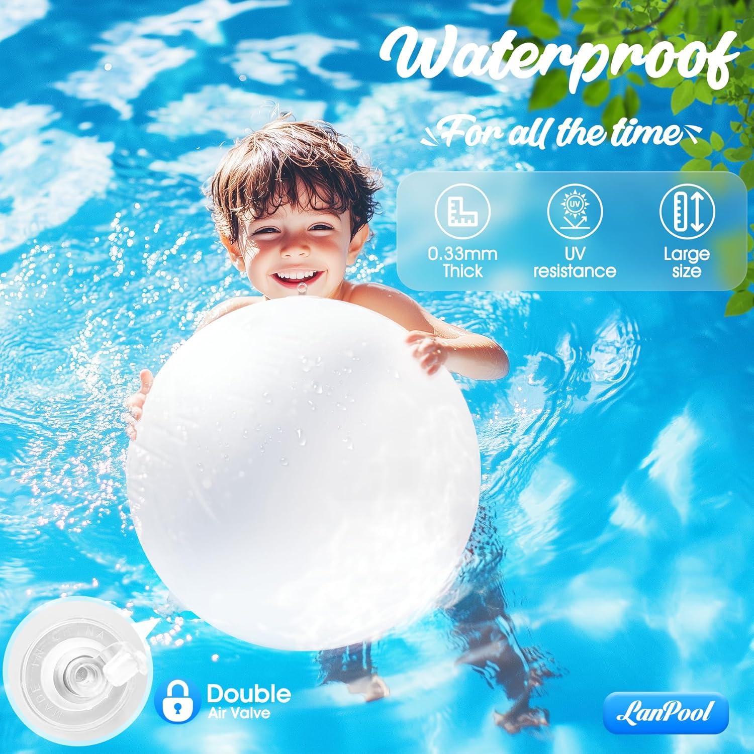 Luces Flotantes LED Solar LanPool 14" IP68 para Piscina