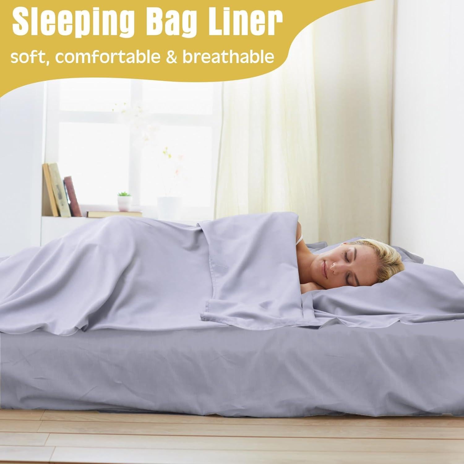 2 Forros de Saco de Dormir SmoothNovelty Microfibra 120x210cm