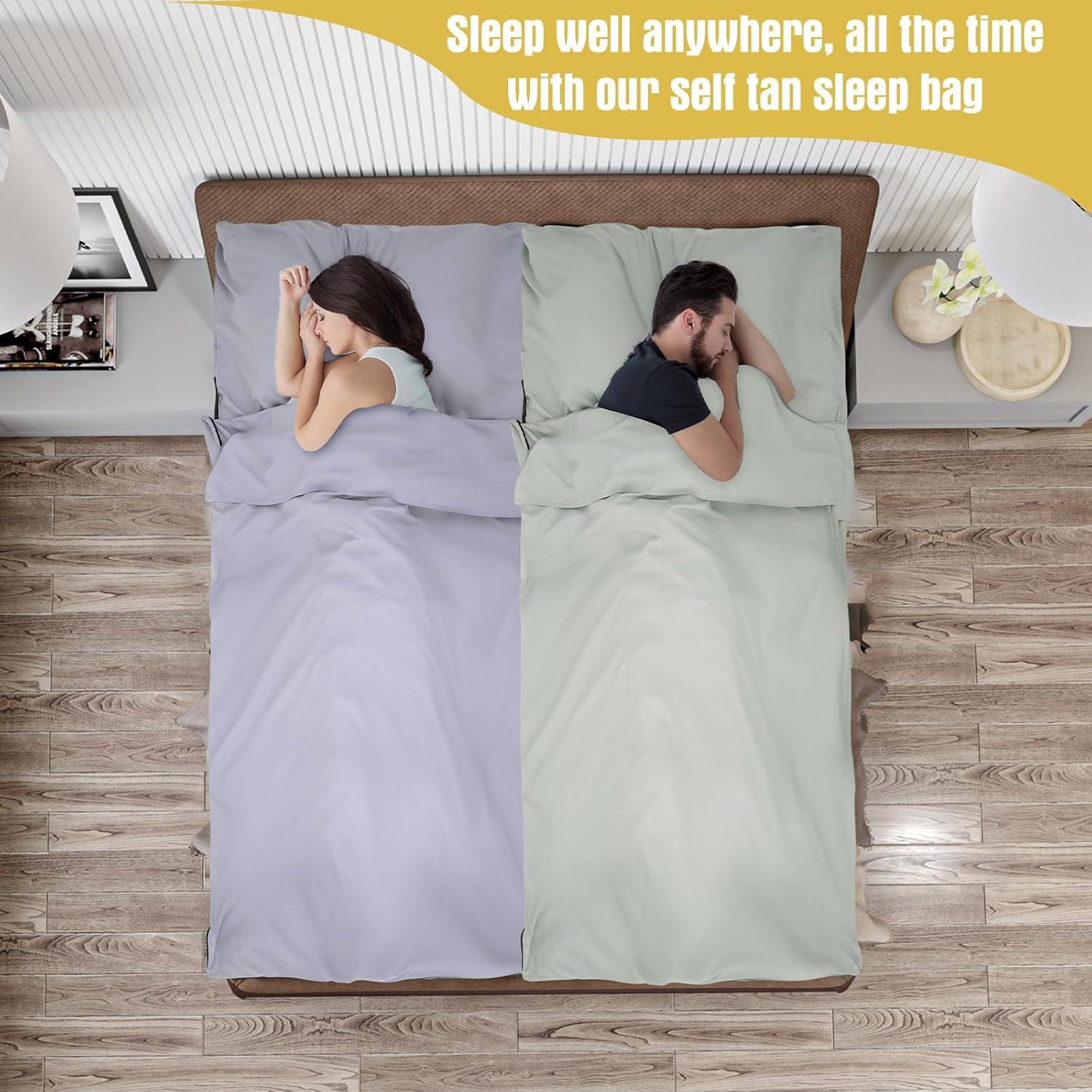 2 Forros de Saco de Dormir SmoothNovelty Microfibra 120x210cm