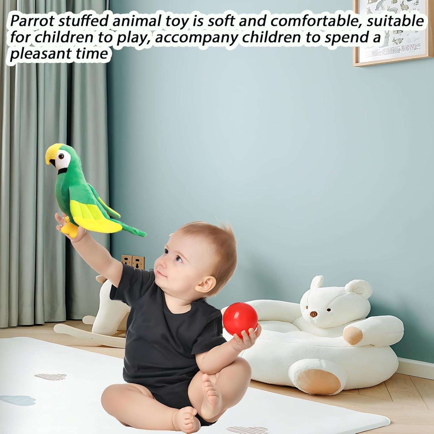 Juguete de Peluche Loro Verde XiRiDa 24.89 cm Regalo Niños