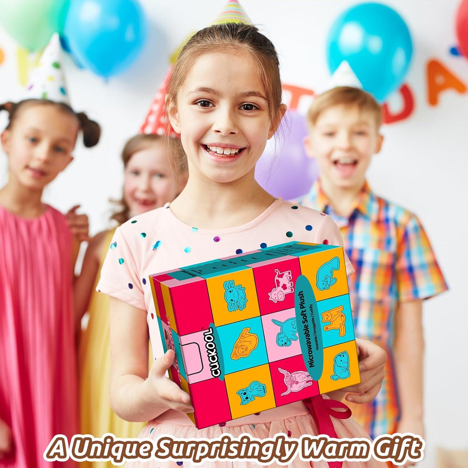 Peluche Calentable Cuckool Vaca Negra y Blanca 38 cm