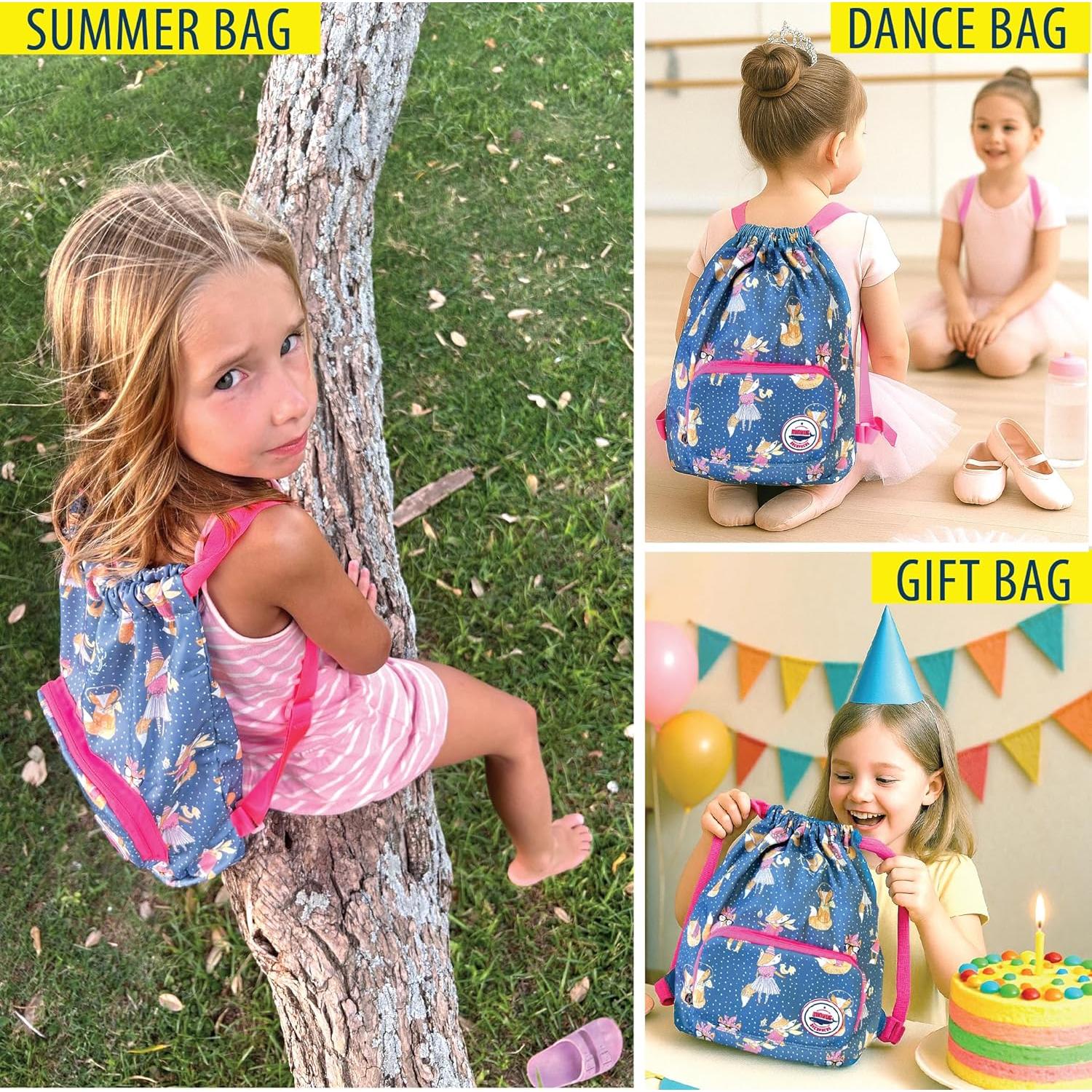 Mochila Plegable Impermeable para Niños Minkus - 30.5x35.6 cm