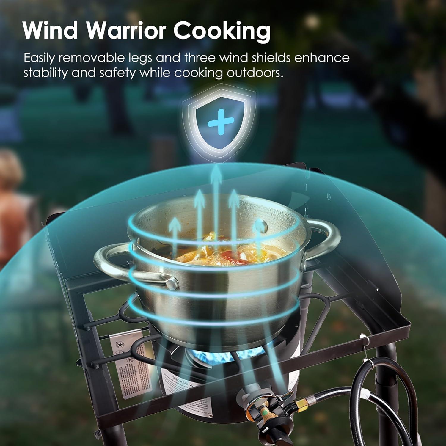 Estufa de Gas Portátil Red Mountain Valley 30,000 BTU