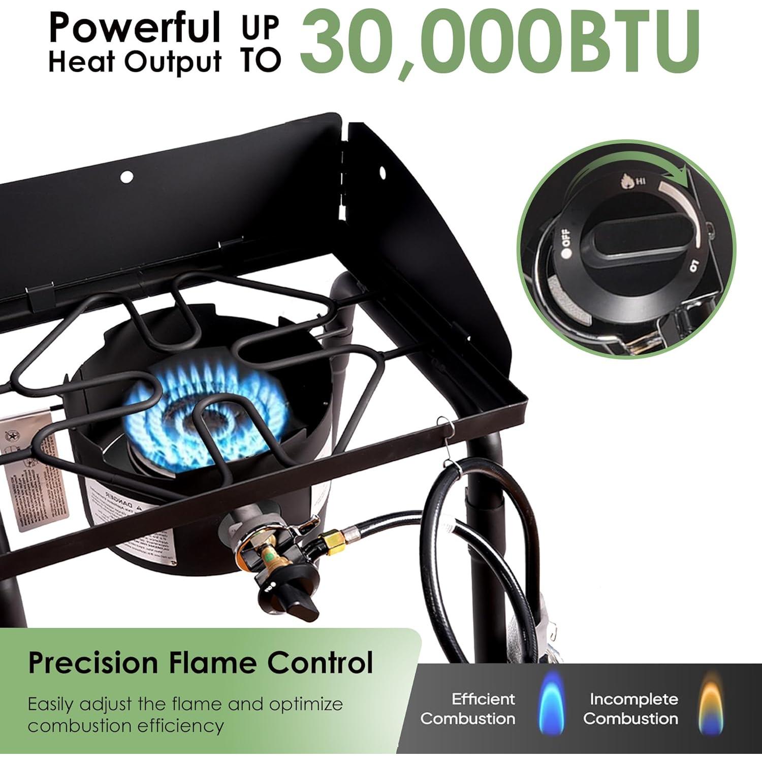 Estufa de Gas Portátil Red Mountain Valley 30,000 BTU