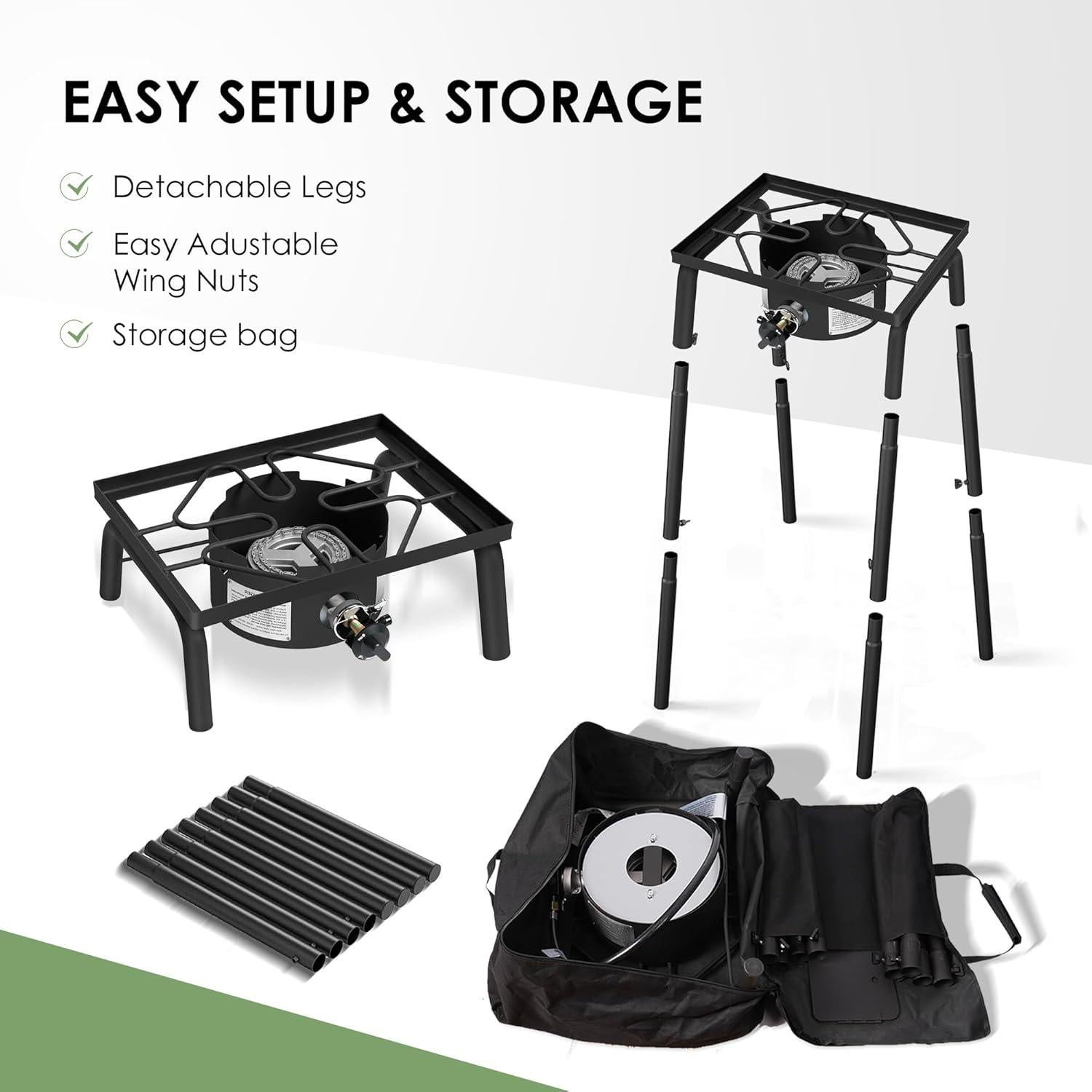 Estufa de Gas Portátil Red Mountain Valley 30,000 BTU