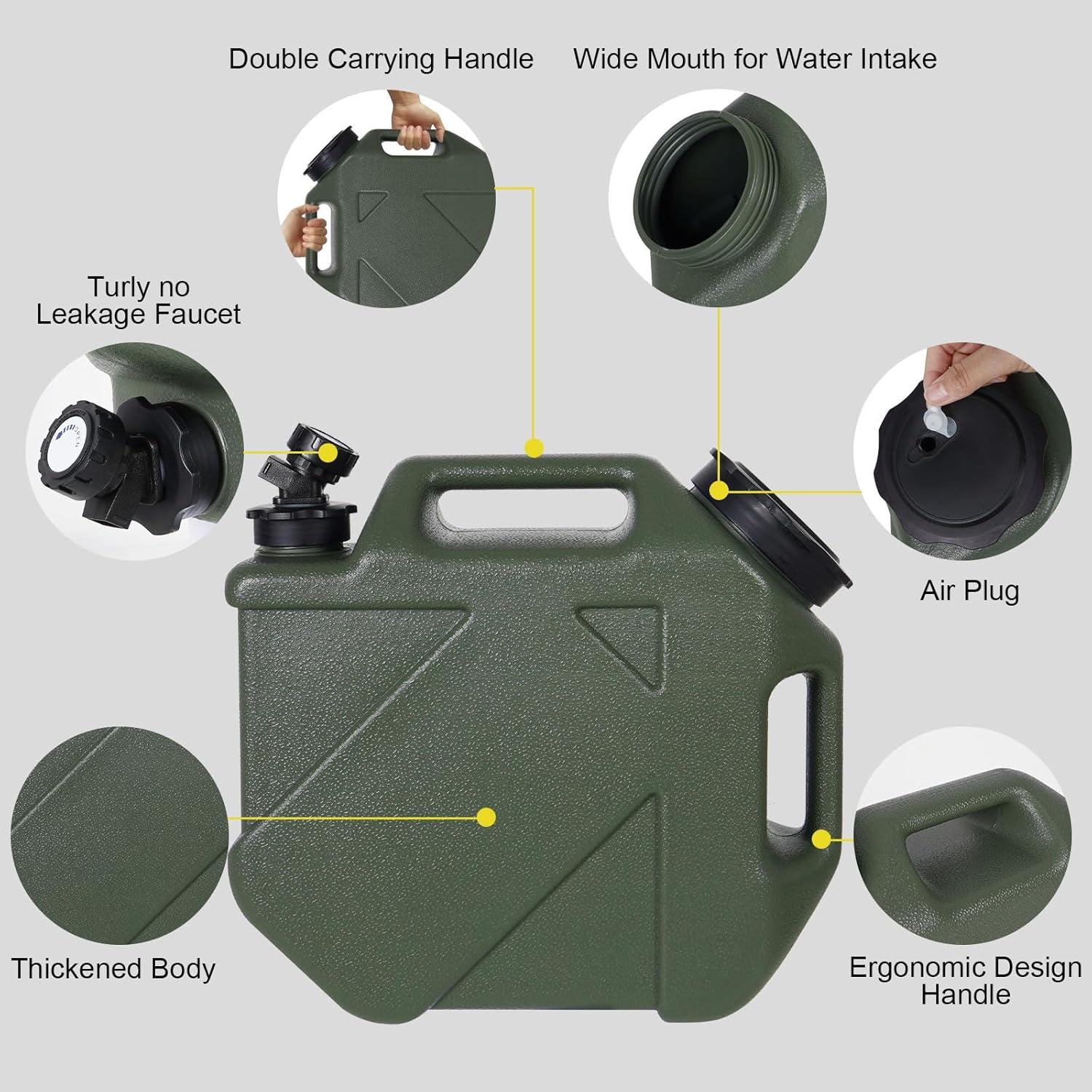 Jarra de Agua 9.8L Digury Portátil Libre de BPA con Grifo