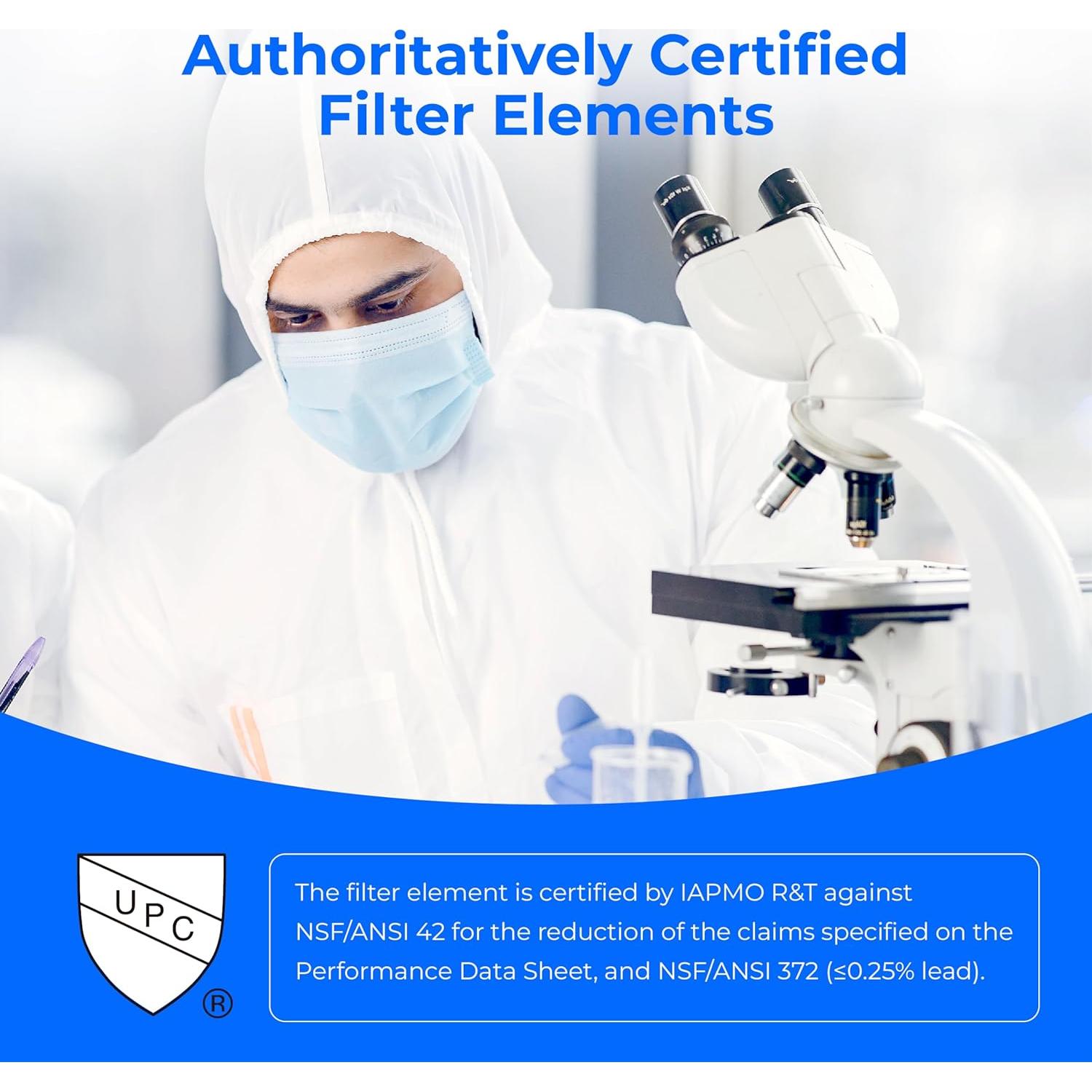 Filtro de Agua Waterdrop WD-TK, Reemplazo Berkey BB9-2, 2 Unidades