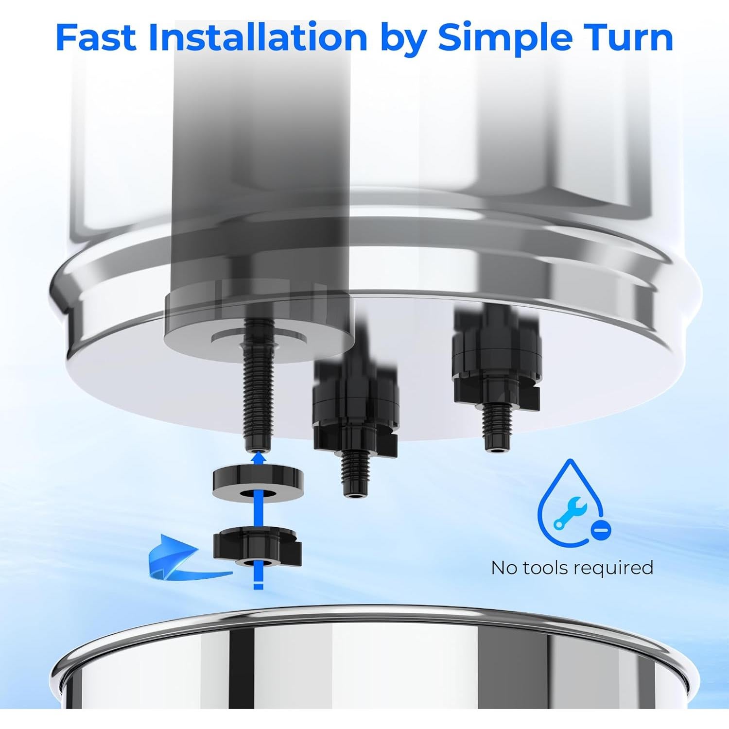 Filtro de Agua Waterdrop WD-TK, Reemplazo Berkey BB9-2, 2 Unidades