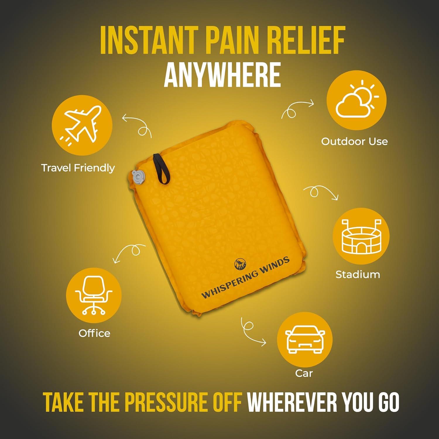 Cojín Inflable Whispering Winds - Alivio de Presión 42x33 cm
