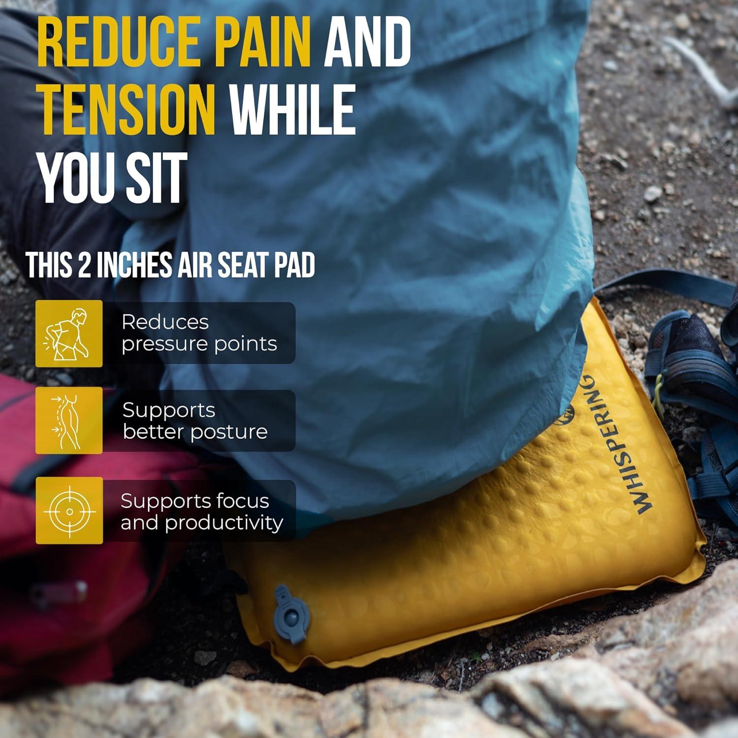 Cojín Inflable Whispering Winds - Alivio de Presión 42x33 cm