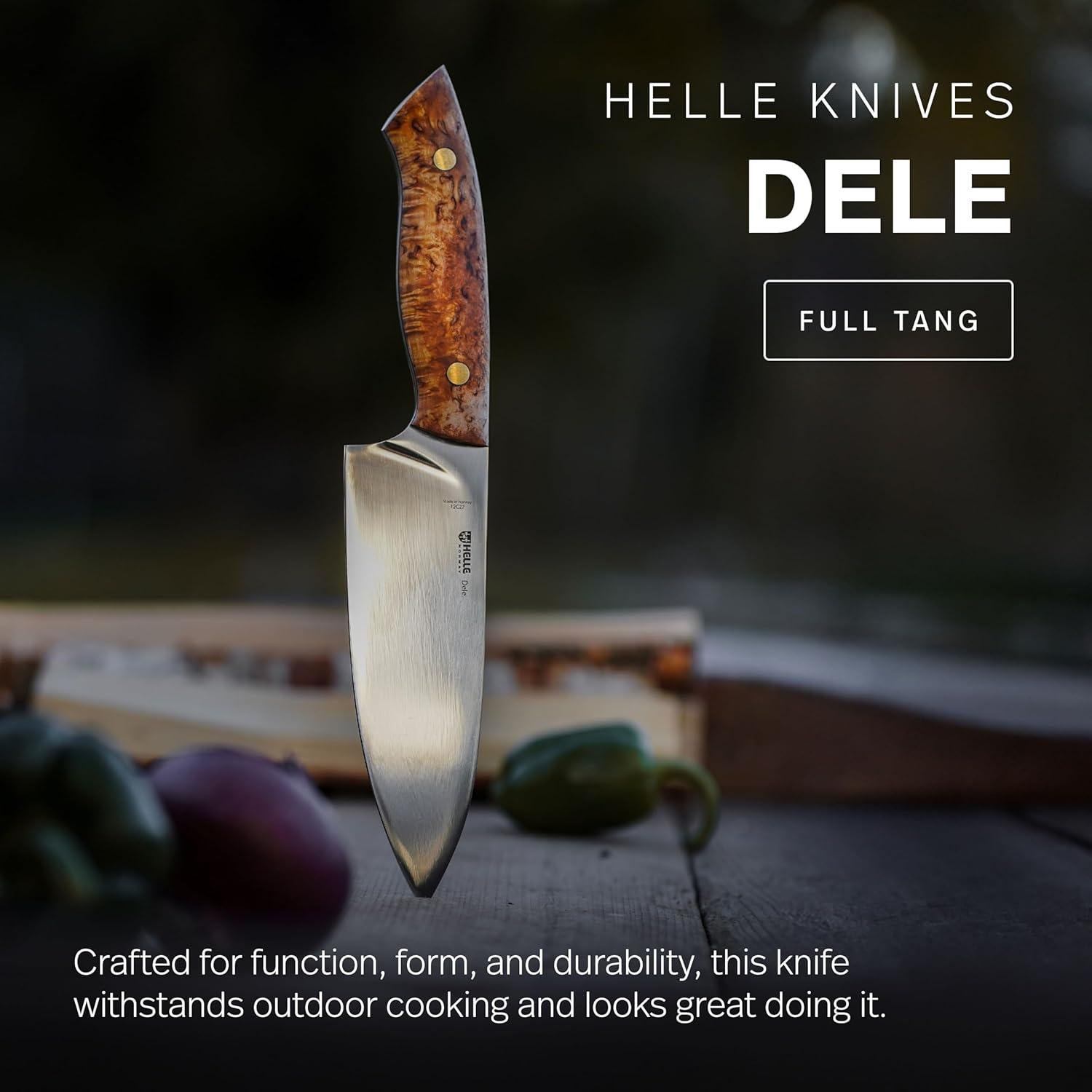 Cuchillo de Chef HELLE Dele 16 cm Acero Inoxidable Full Tang