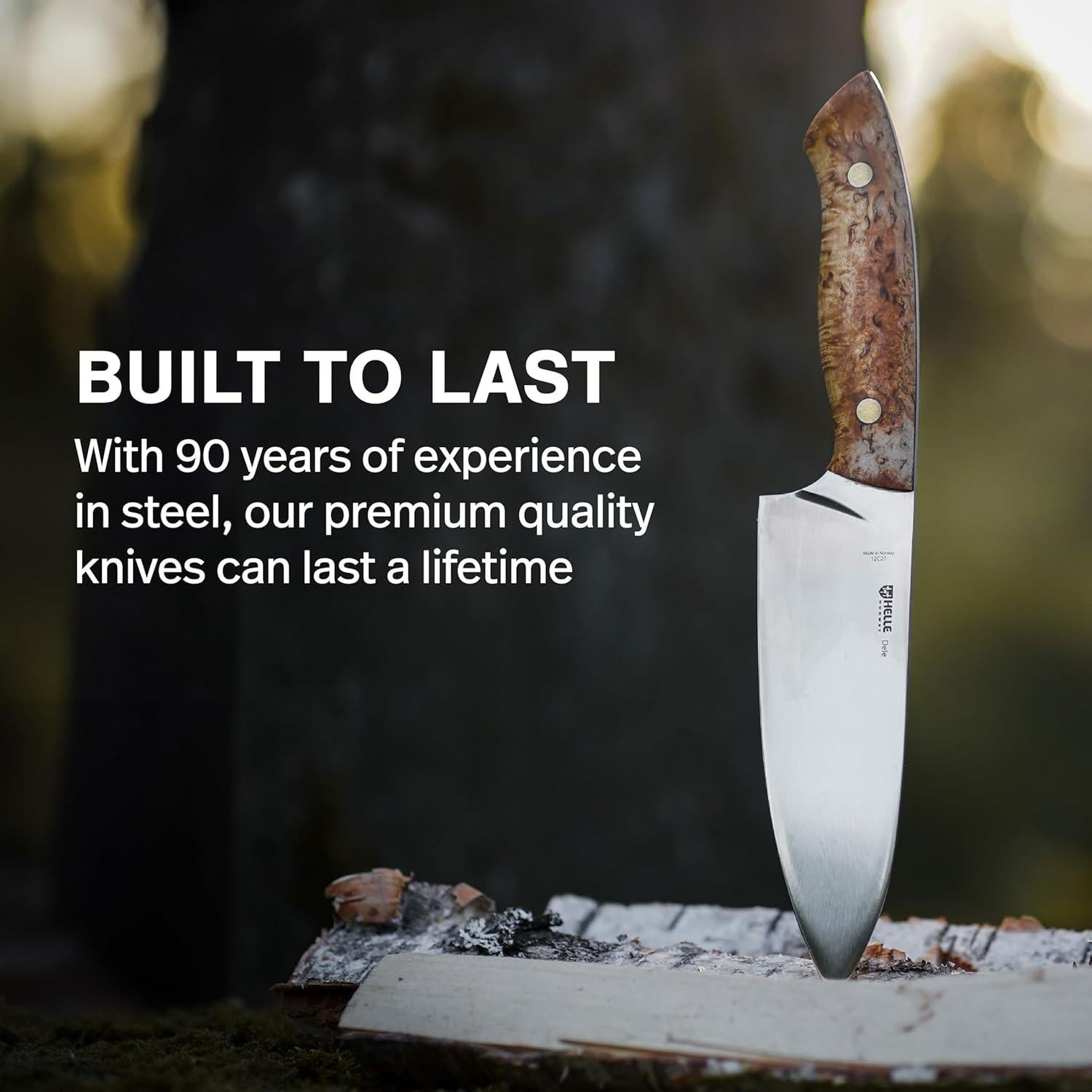 Cuchillo de Chef HELLE Dele 16 cm Acero Inoxidable Full Tang