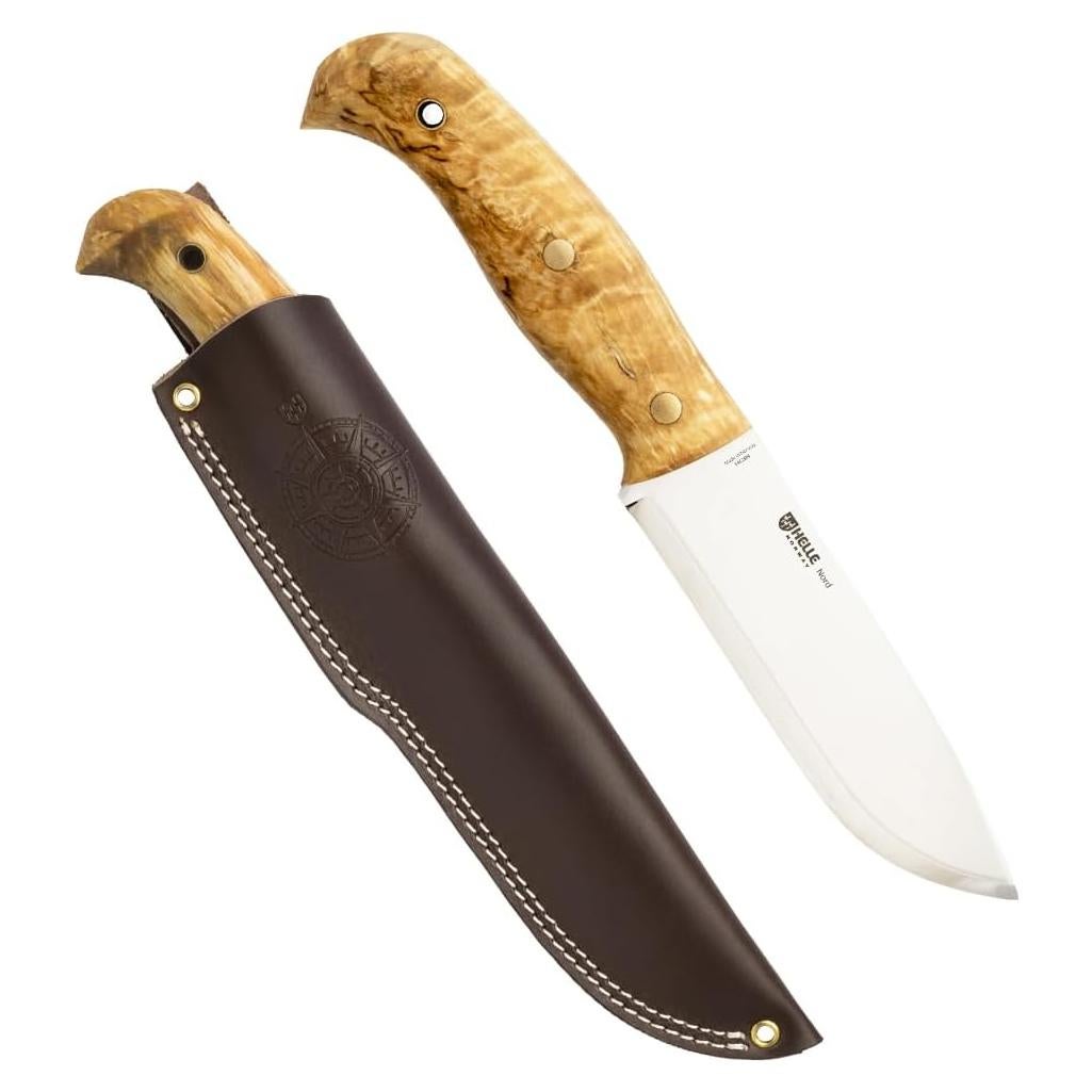 Cuchillo Helle Nord - Bushcraft con Hoja de Acero 14C28N 147mm