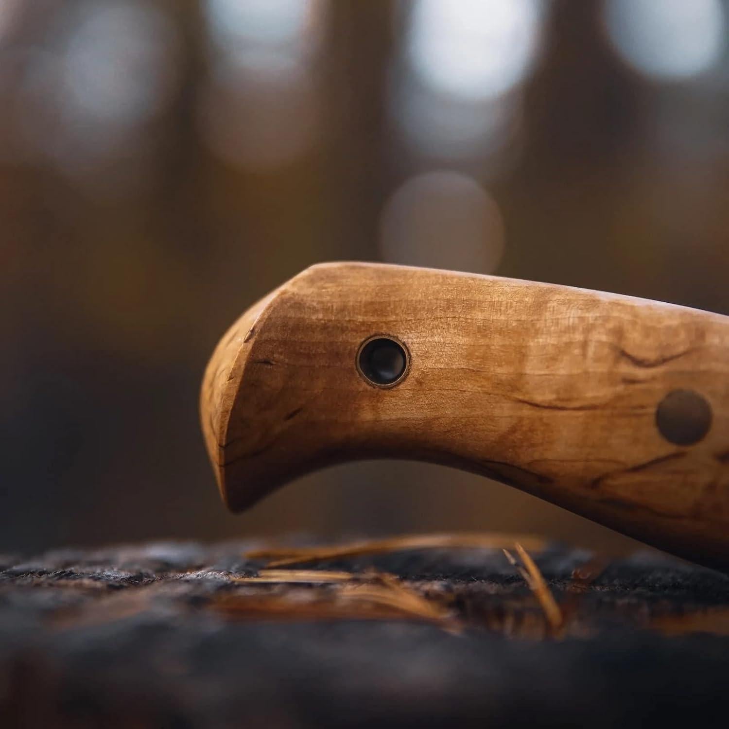 Cuchillo Helle Nord - Bushcraft con Hoja de Acero 14C28N 147mm