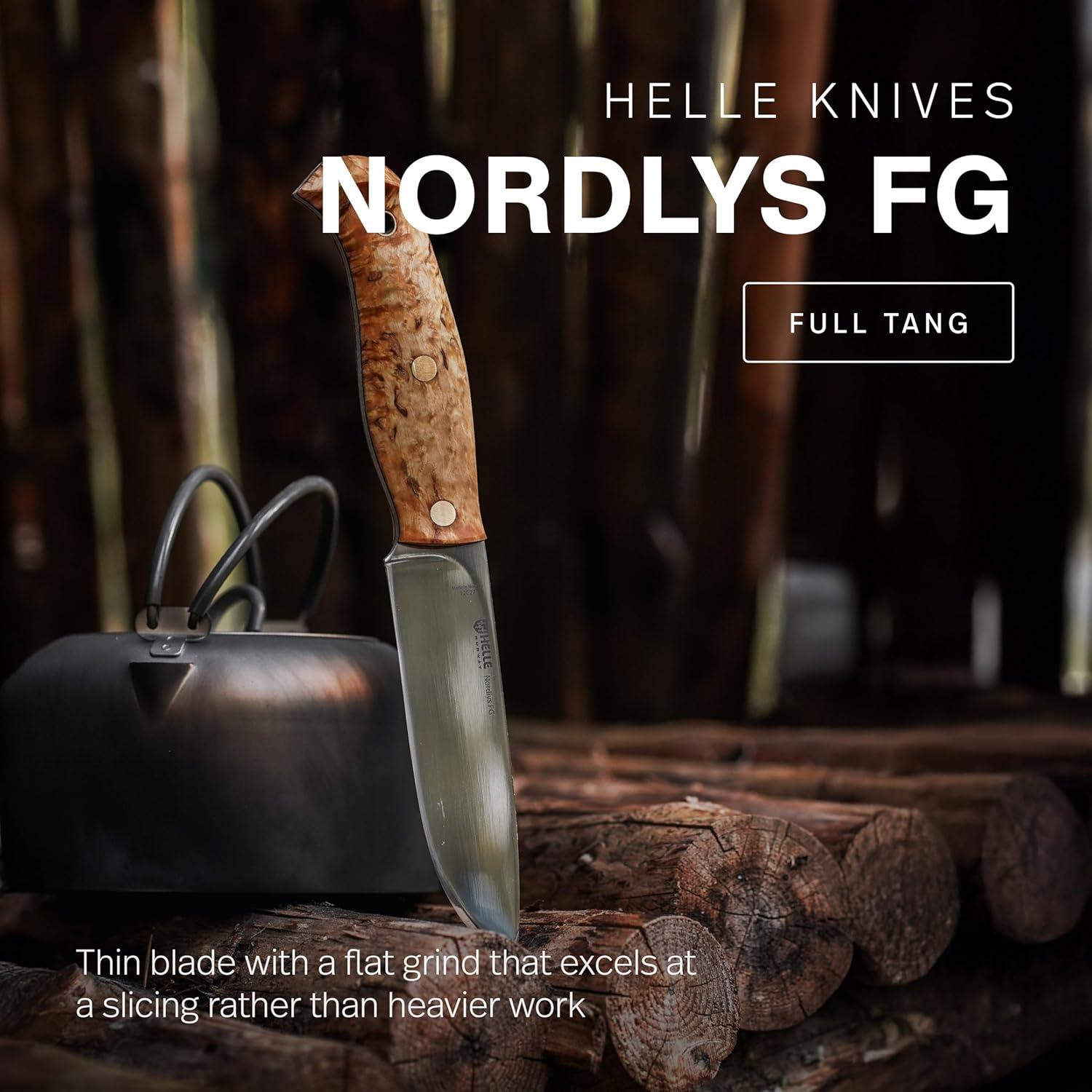 Cuchillo de Chef Helle Nordlys FG 122mm Acero Inoxidable