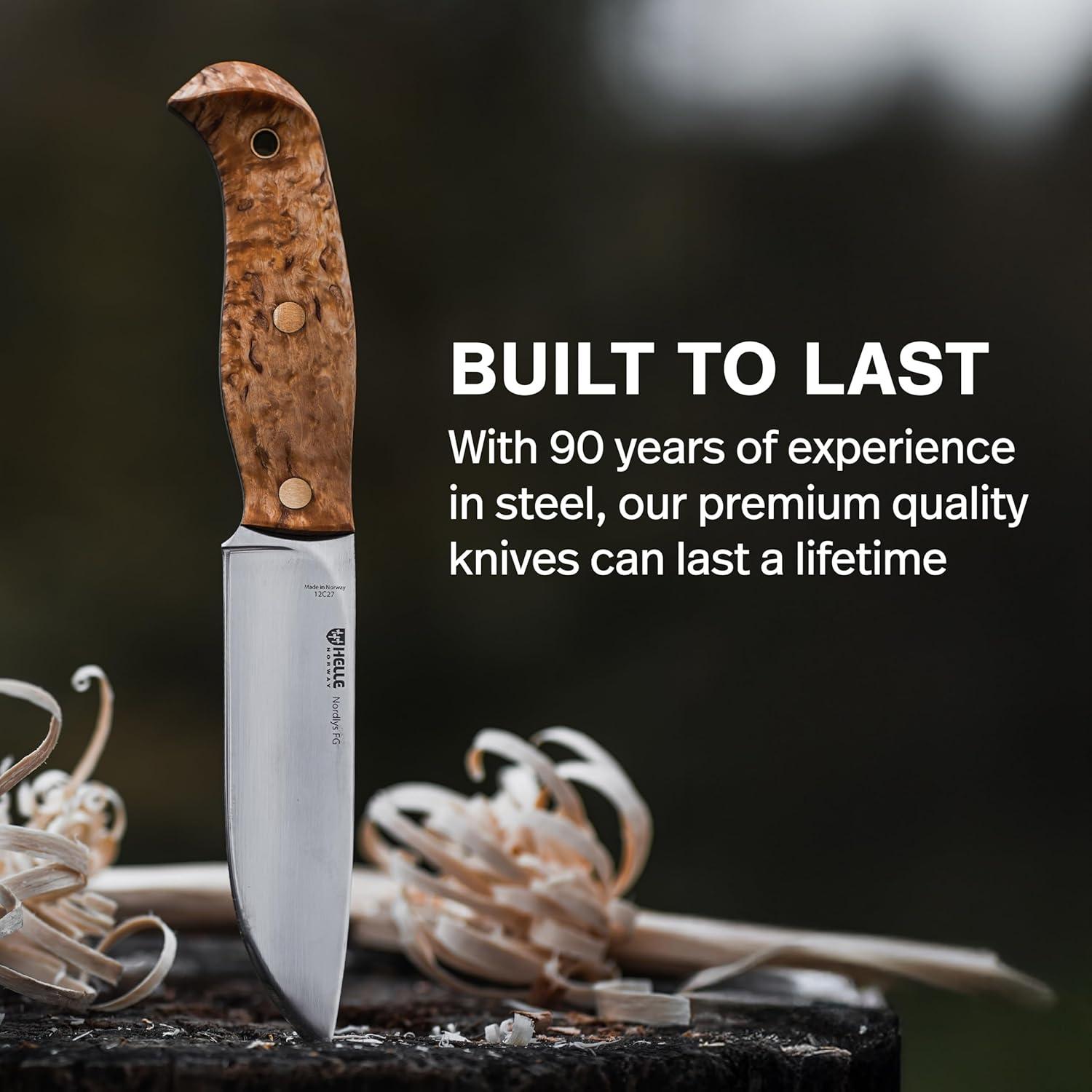 Cuchillo de Chef Helle Nordlys FG 122mm Acero Inoxidable