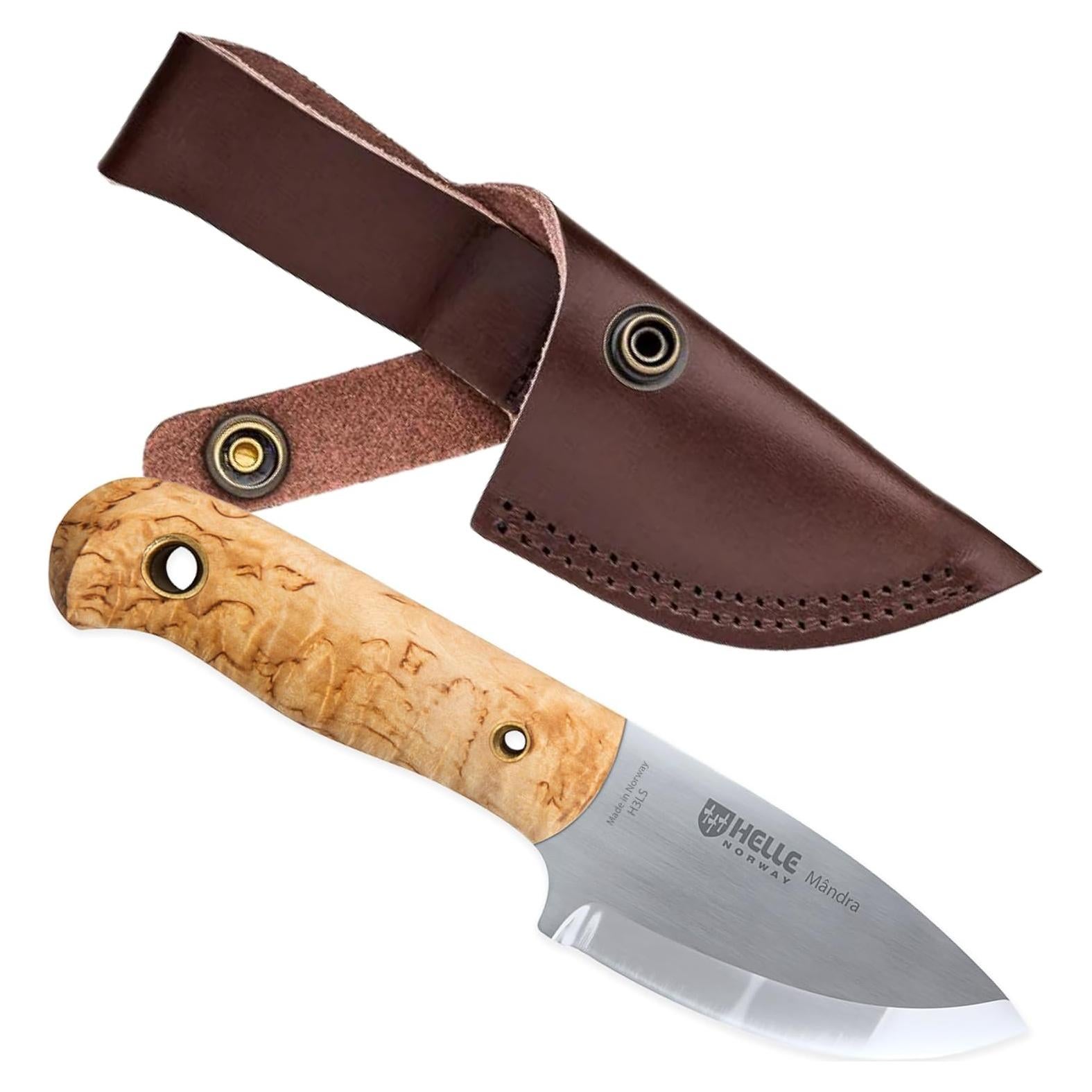 Cuchillo de Supervivencia HELLE Mândra 6.9 cm Acero Inoxidable