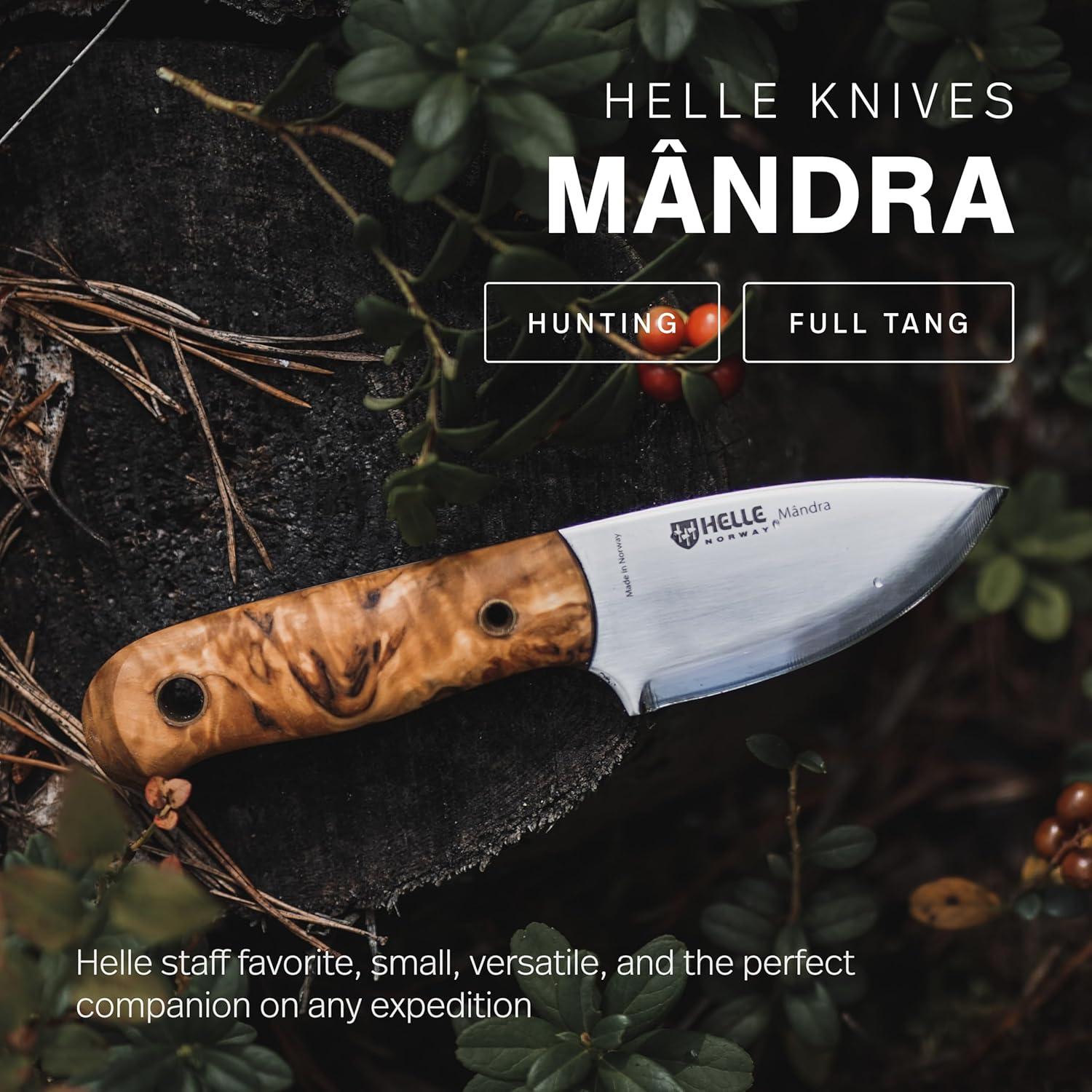 Cuchillo de Supervivencia HELLE Mândra 6.9 cm Acero Inoxidable