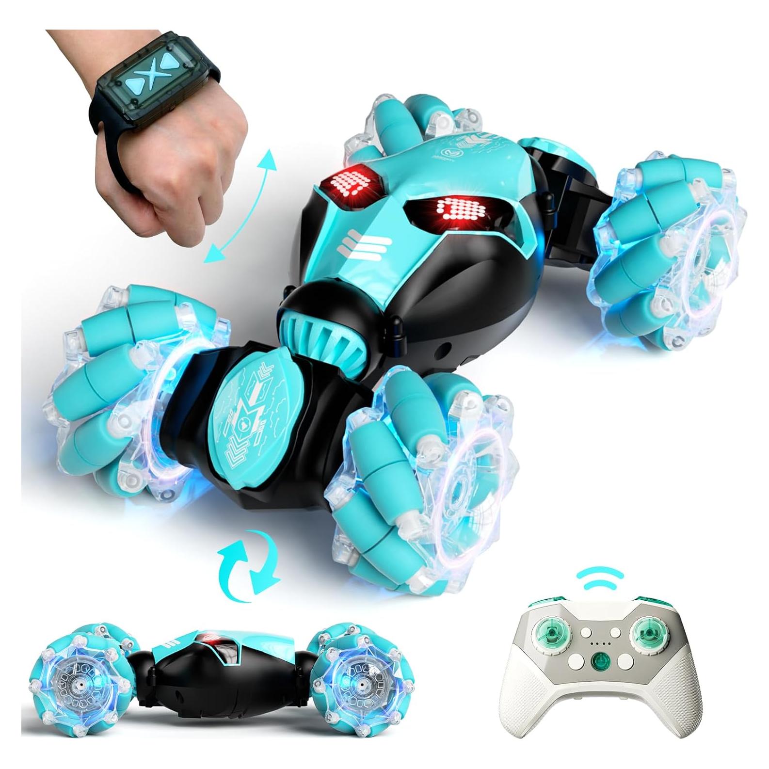 Coche RC Acrobático 4WD 1:18 Azul con Sensor de Gestos