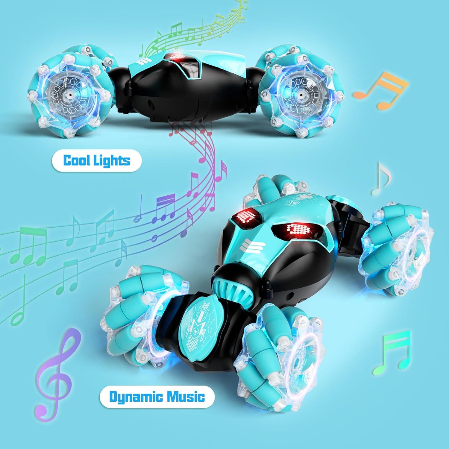 Coche RC Acrobático 4WD 1:18 Azul con Sensor de Gestos