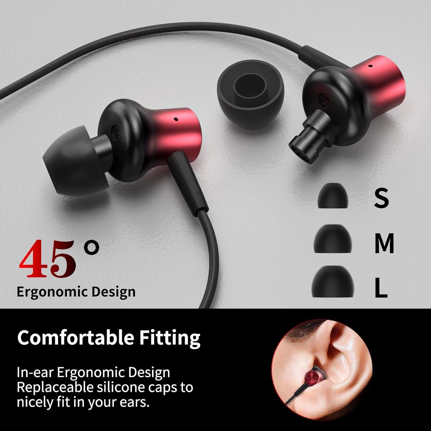 Auriculares In-Ear AFGHOA con Jack 3.5mm y Cancelación de Ruido