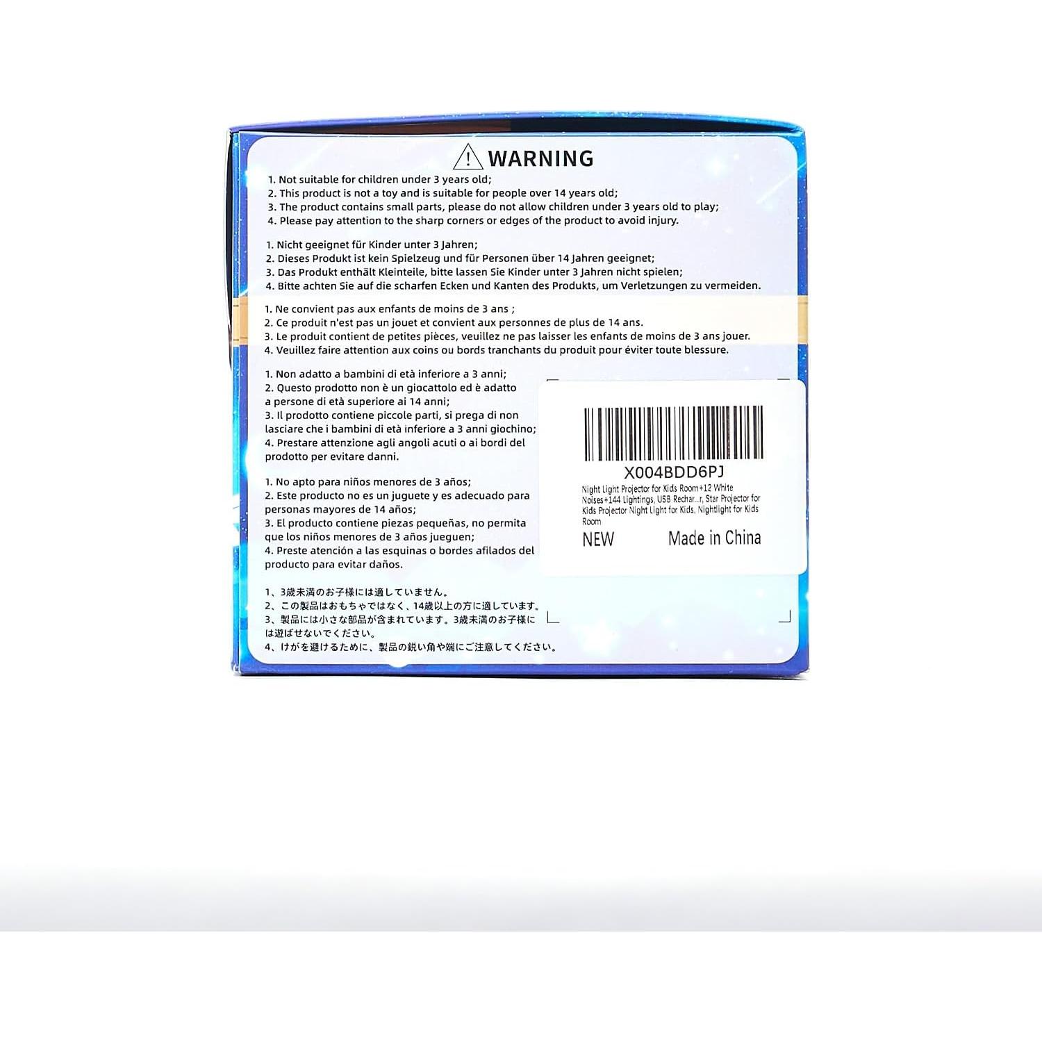 PIKOY Kids Night Light Projector+12 Lullabies, 8 Colors+3 Films+360° Night Light Projector for Kids Room, Remote+AUTO Timer Star Projector Stars for Ceiling Projector Lights for Bedroom & Babies Gifts