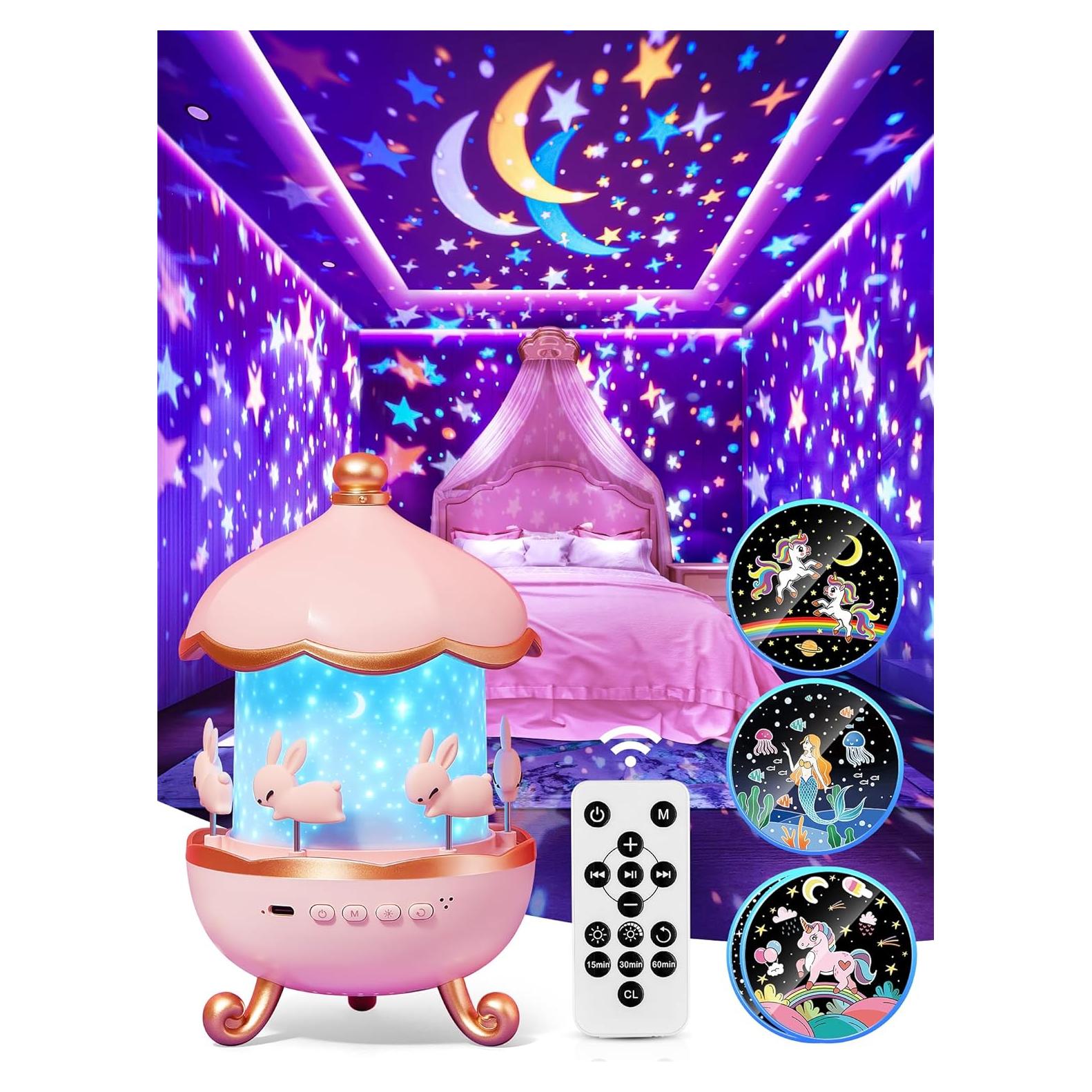 Proyector de Estrellas PIKOY para Niños 360° con Música