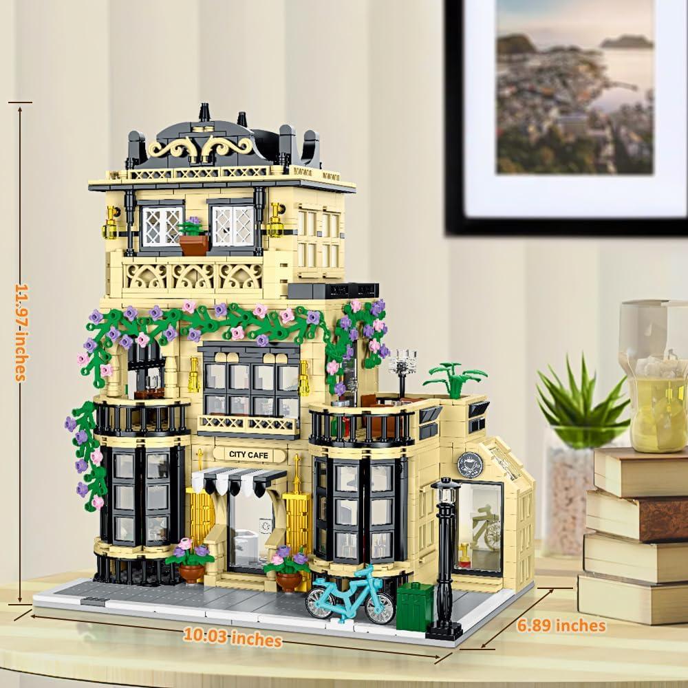Bloques de Construcción Café de Ciudad CAMPIR 1443 Piezas LED