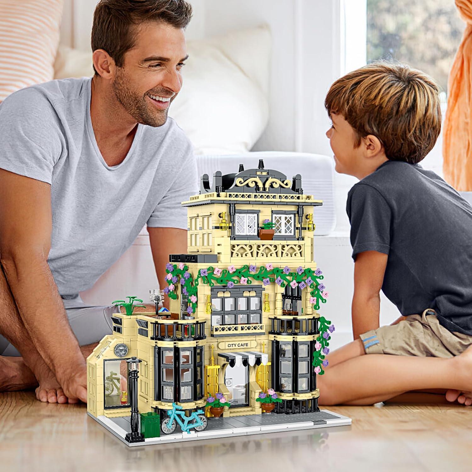 Bloques de Construcción Café de Ciudad CAMPIR 1443 Piezas LED