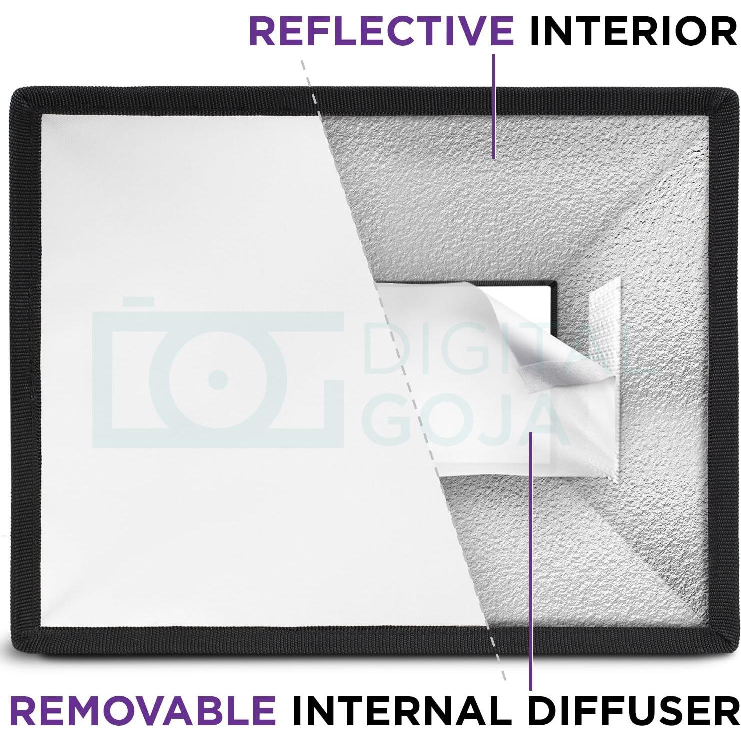 Difusor Softbox Altura Photo 22.86x17.78cm para Flash Zapata